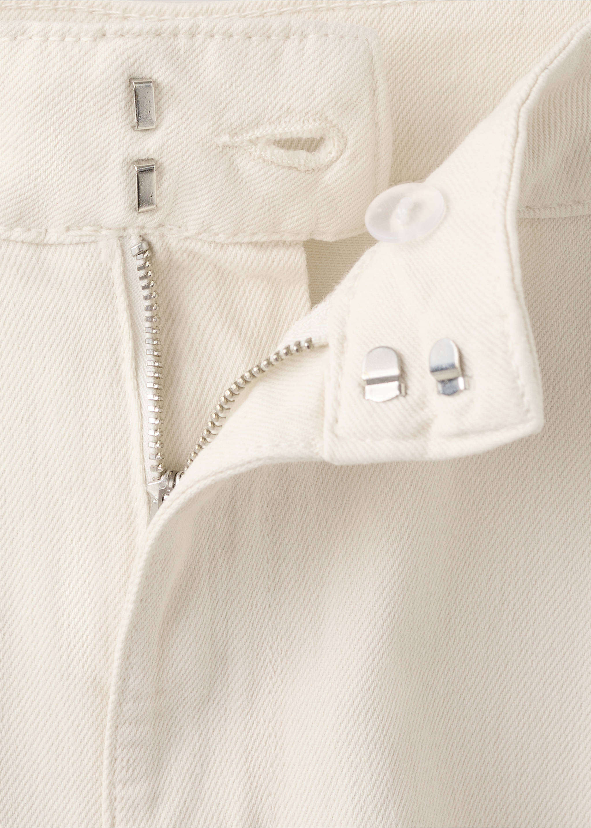 Mid-rise baggy jeans - Details of the article 0, Ecru. Ref: 27077165-00.