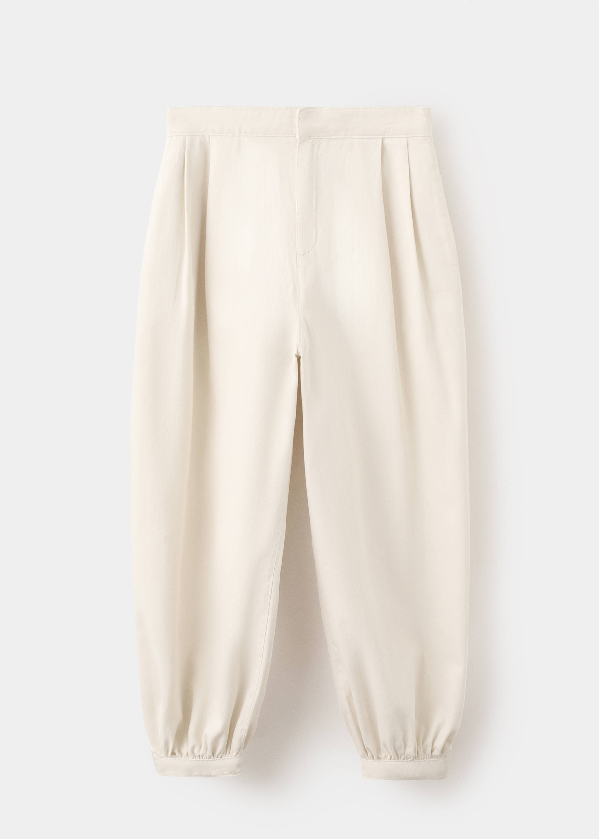 Baggy mid-rise jeans - Article without model, Ecru. Ref: 27077165-00.