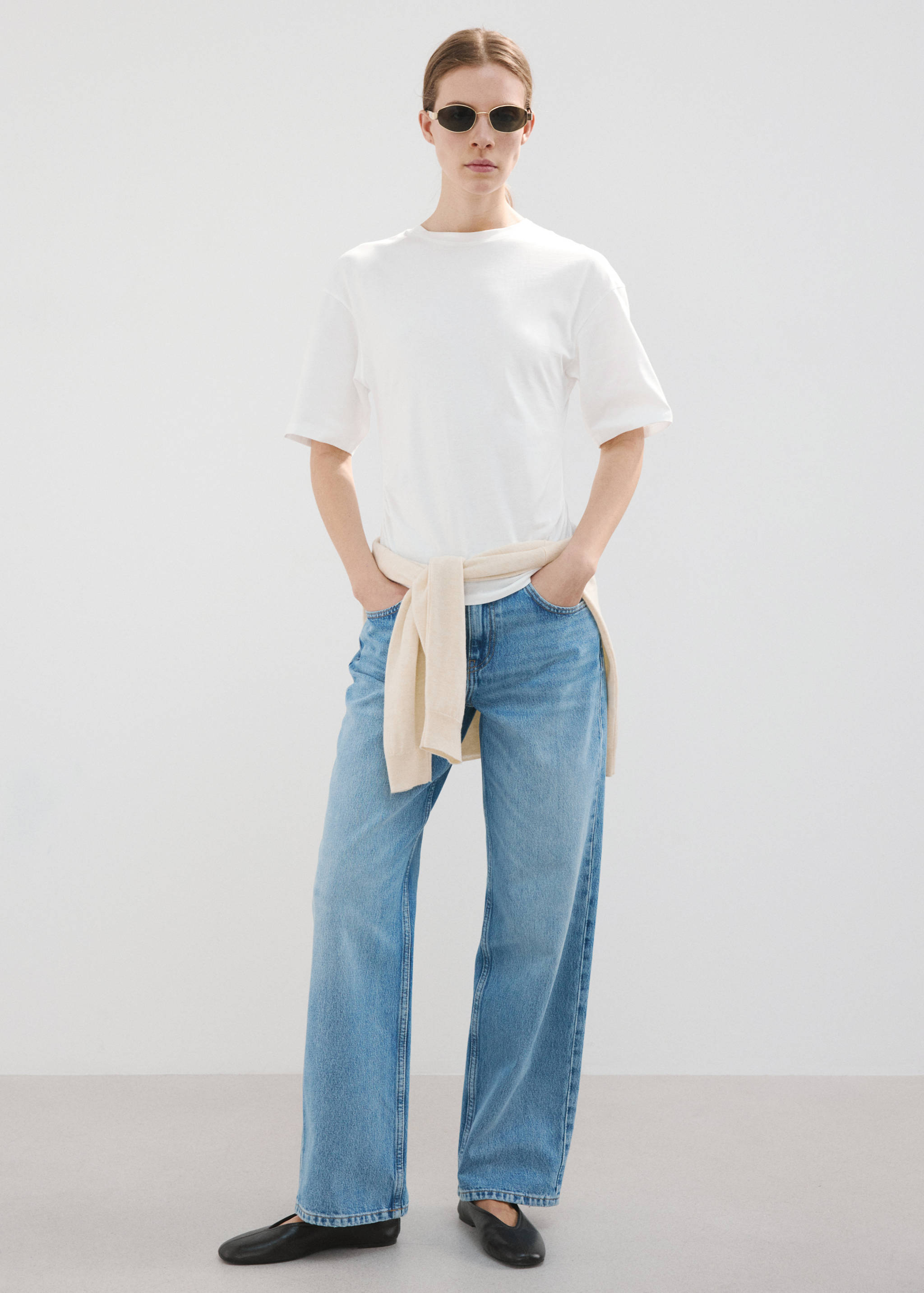 Samarreta cotó detall frunzit - Pla general