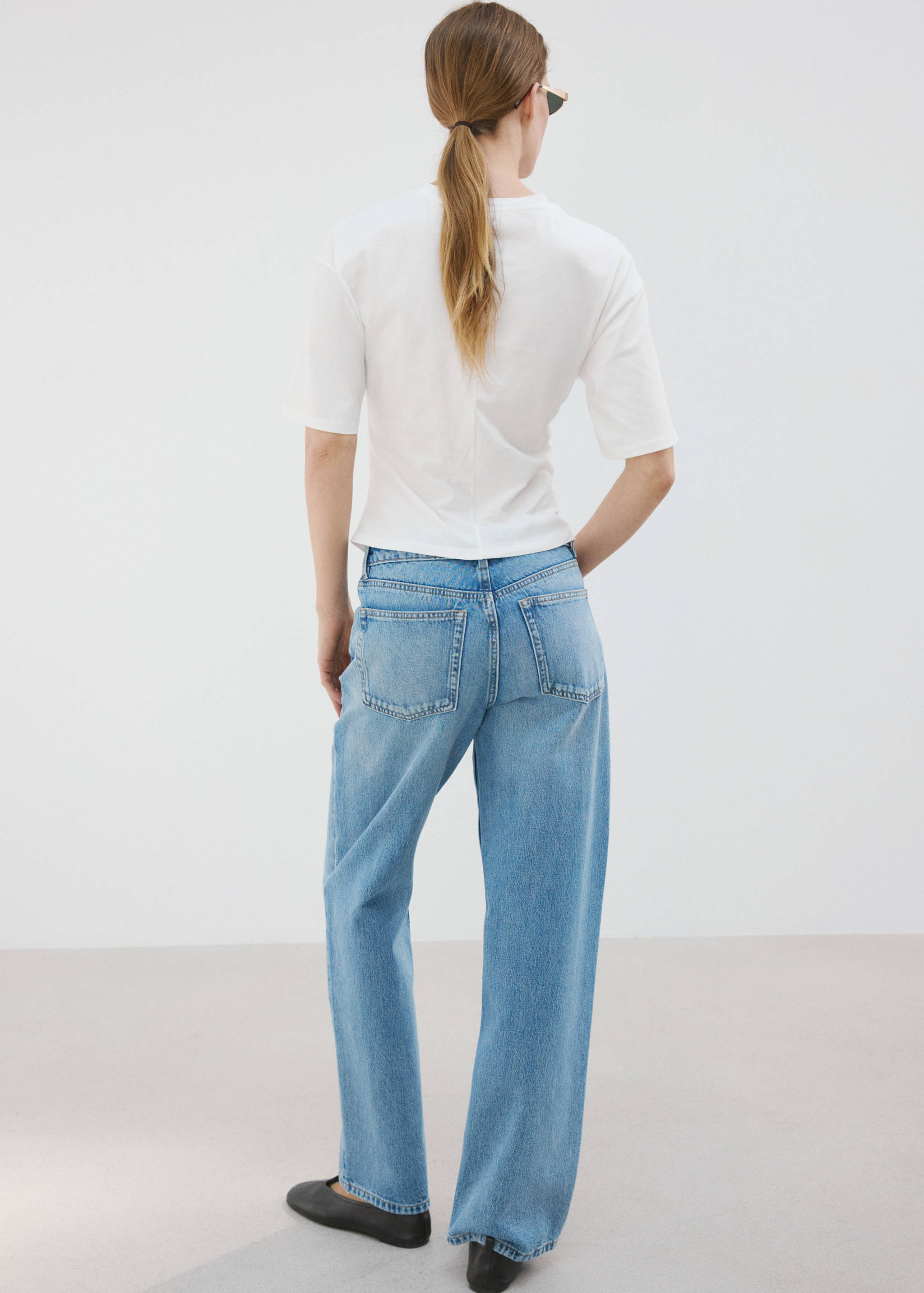 Samarreta cotó detall frunzit - Revers de l'article