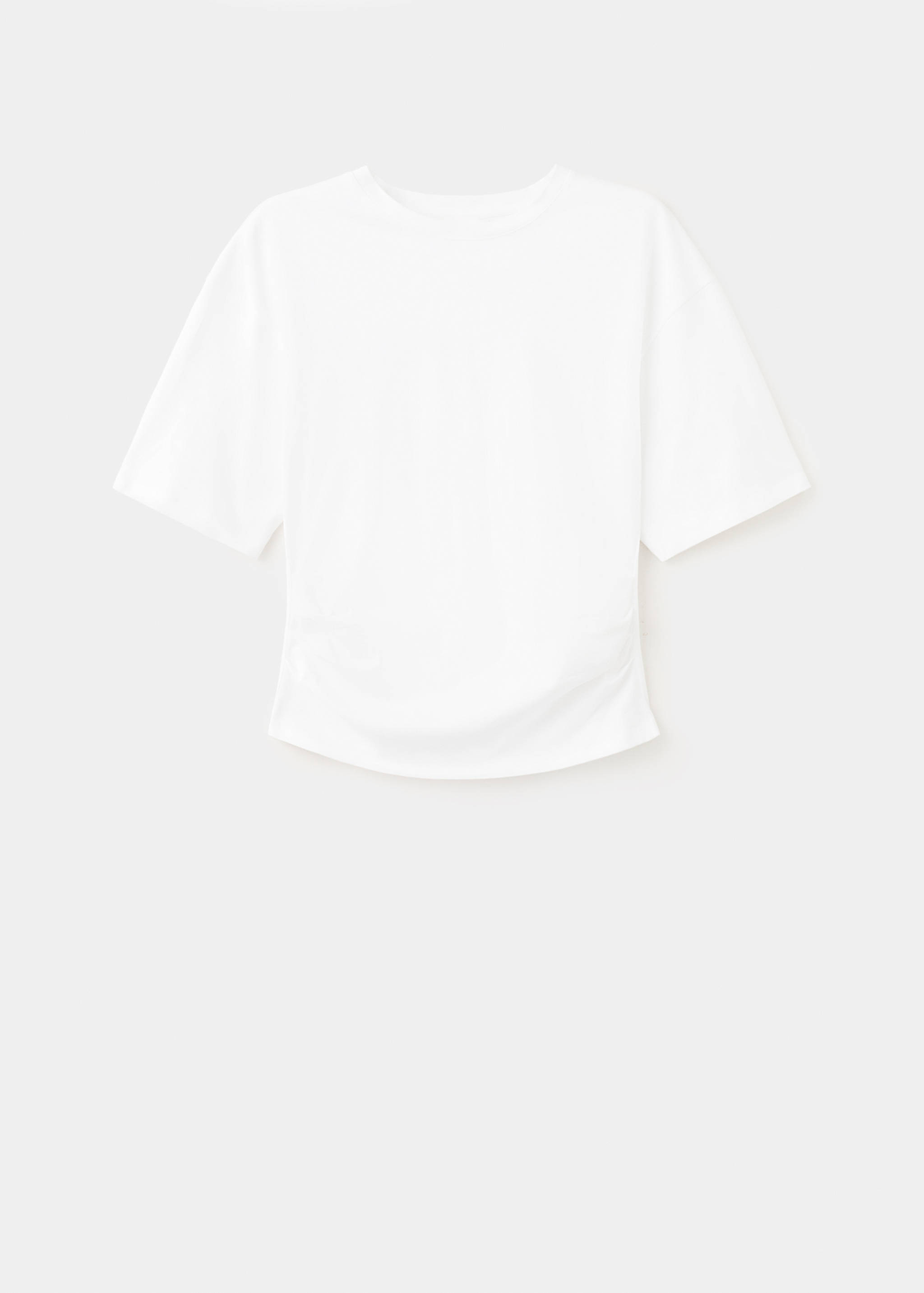 T-shirt coton détail froncé - Article sans modèle
