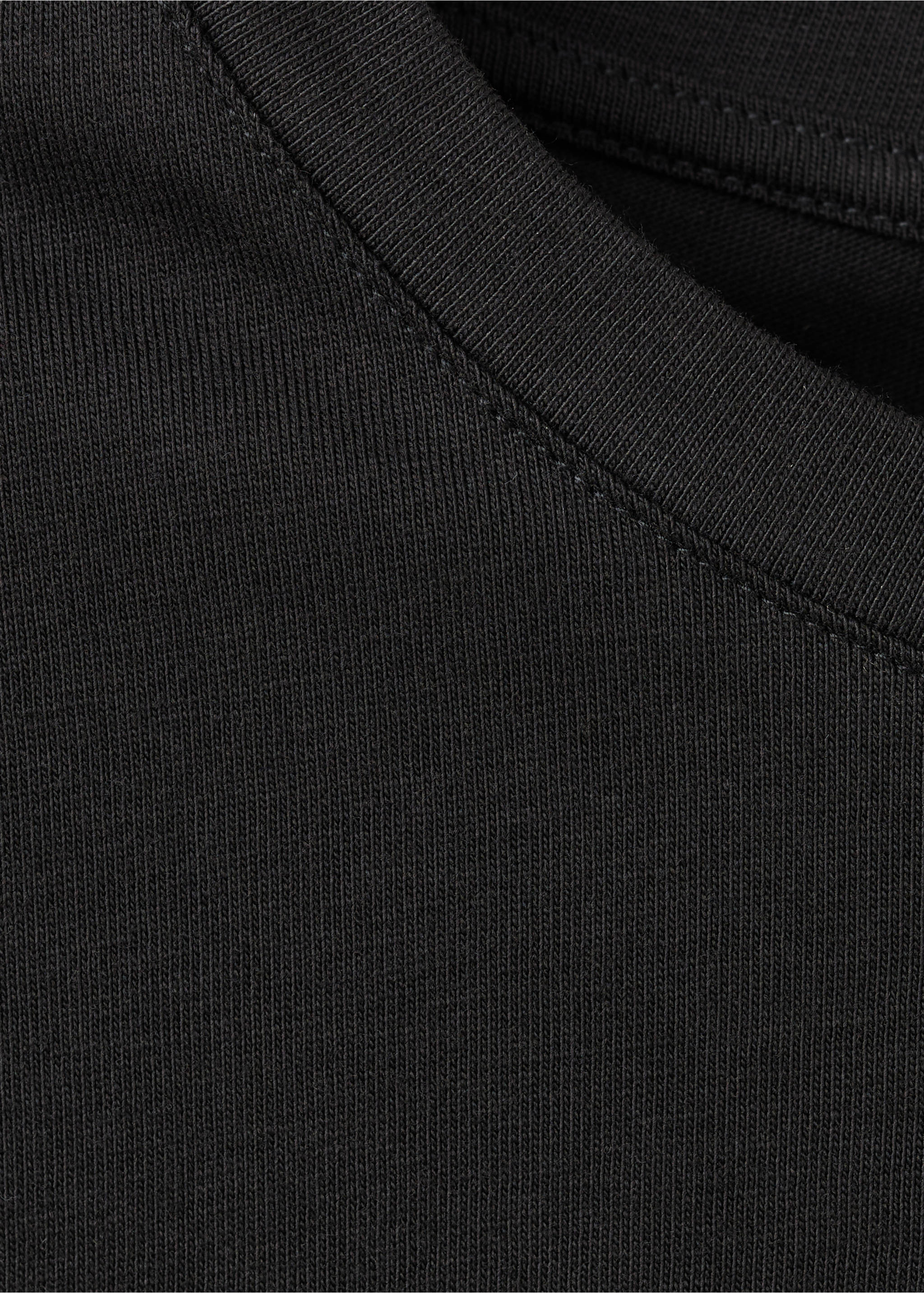 Camiseta algodón detalle fruncido - Detalle del artículo 8, Negro. Ref: 27077166-00.