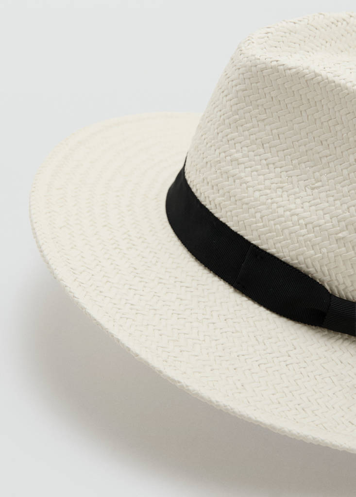 Sombrero fibra natural lazo