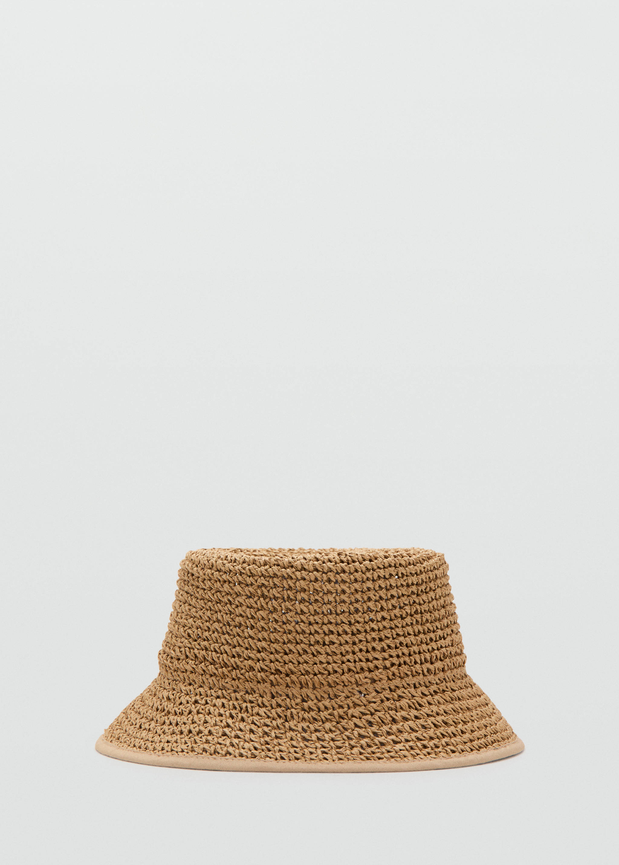 قبعة دلو من الألياف الطبيعية - منتج دون نموذج