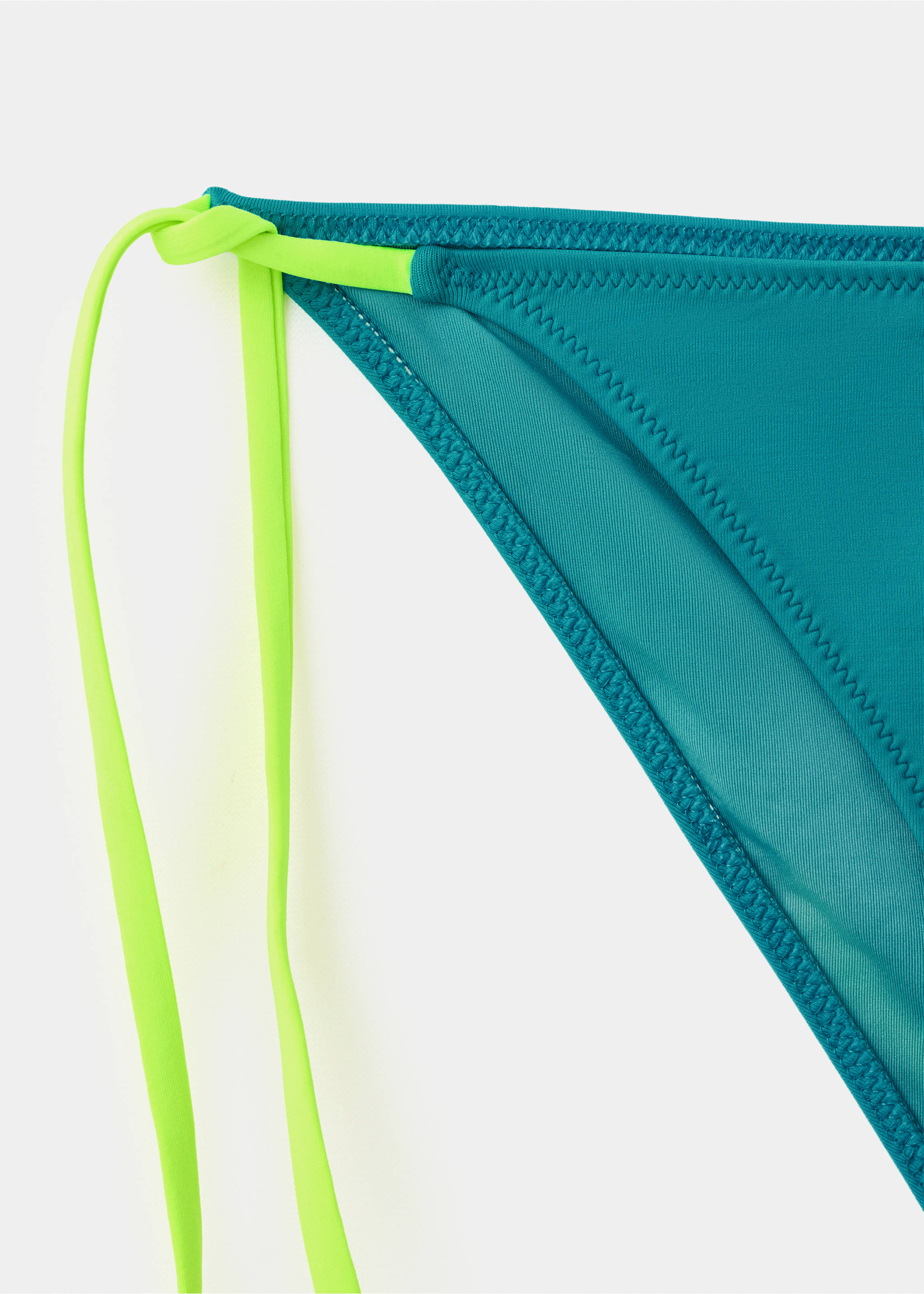 Двухцветное бикини с плавками средней посадки - Деталь изделия 8, Бирюзовый. Ref: 27077778-00.