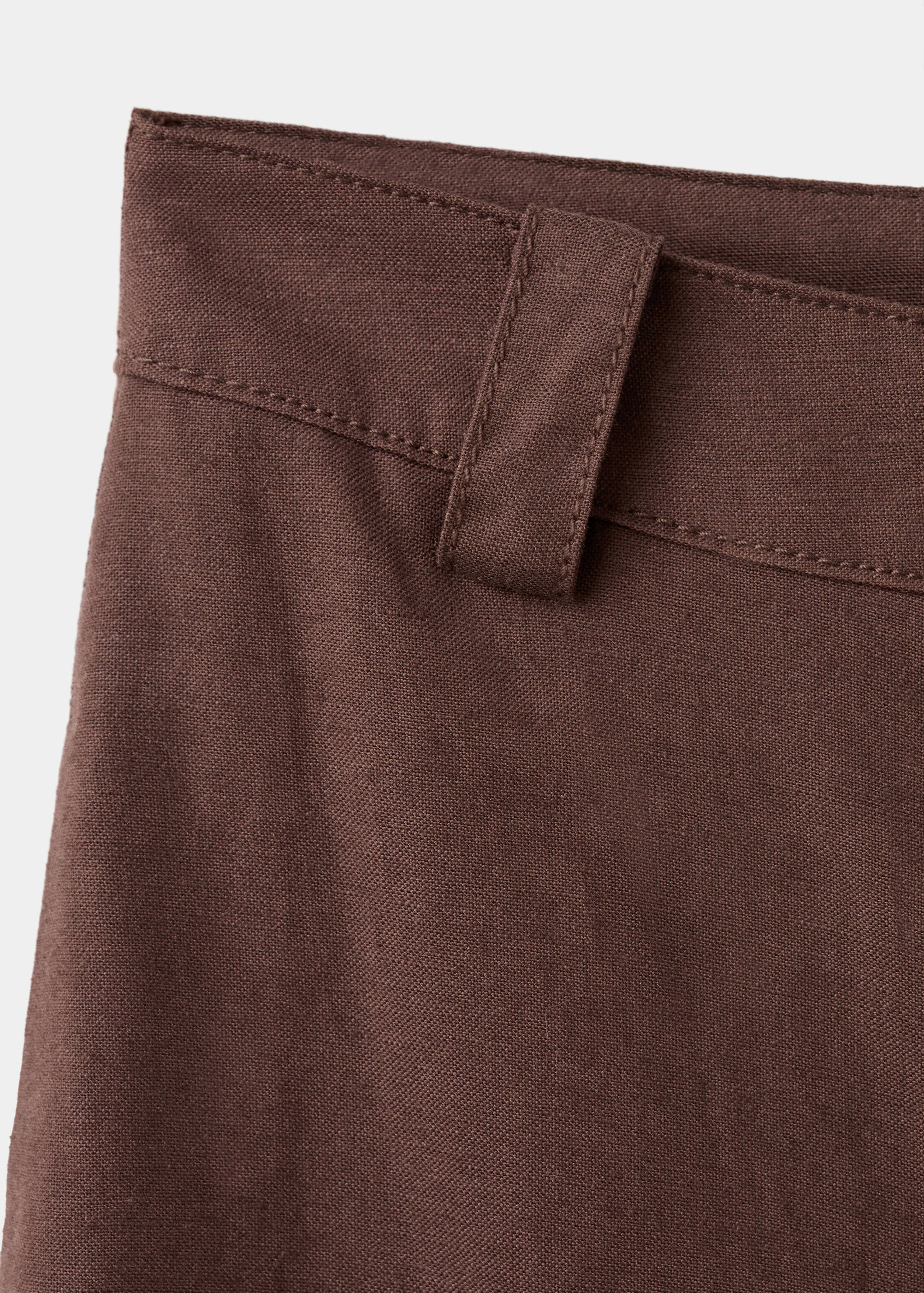 Linen high-waist trousers - Details of the article 8