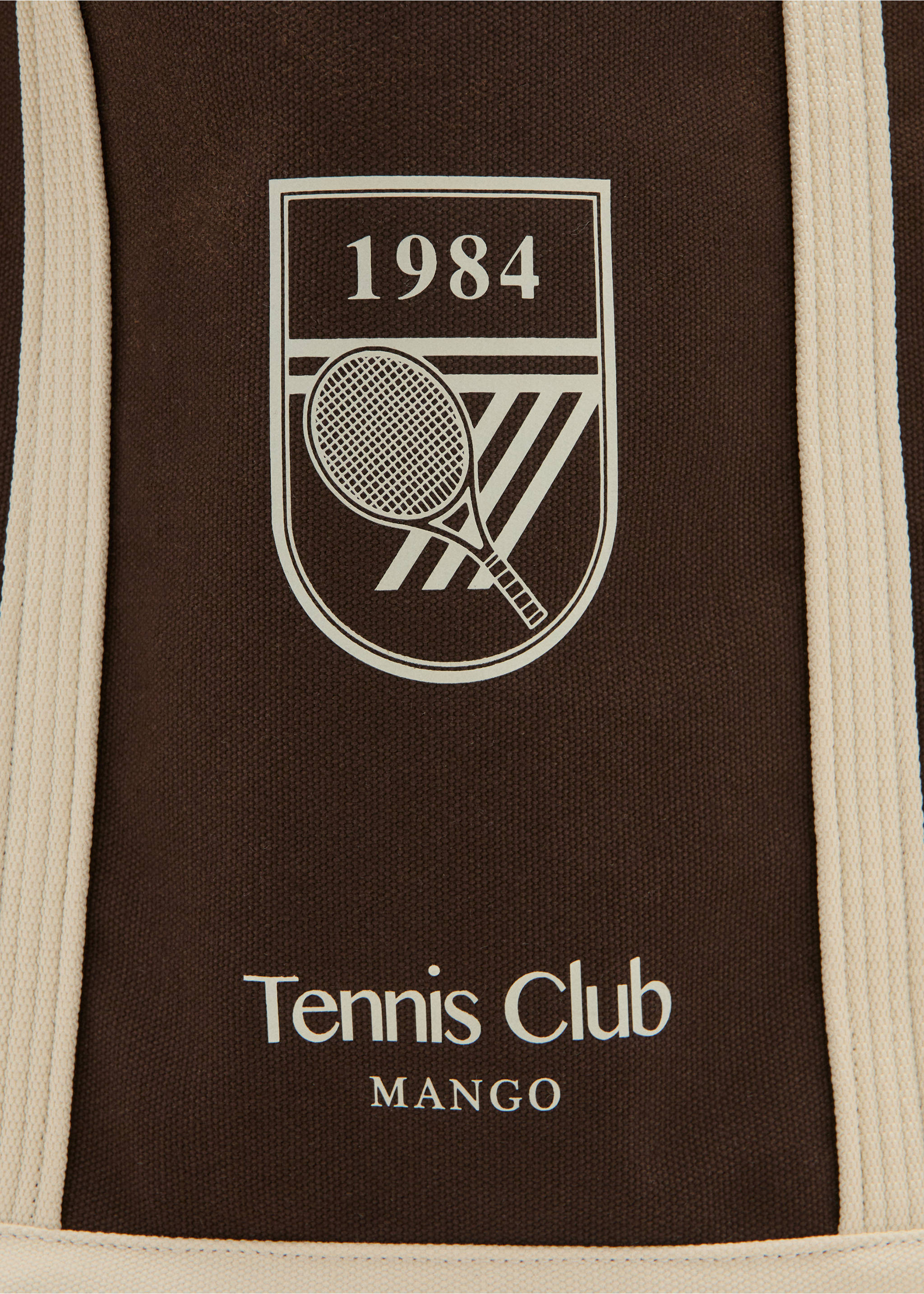 حقيبة تسوق بنص مطرز - تفاصيل المنتج 2, بني. Ref: 27077784-00.