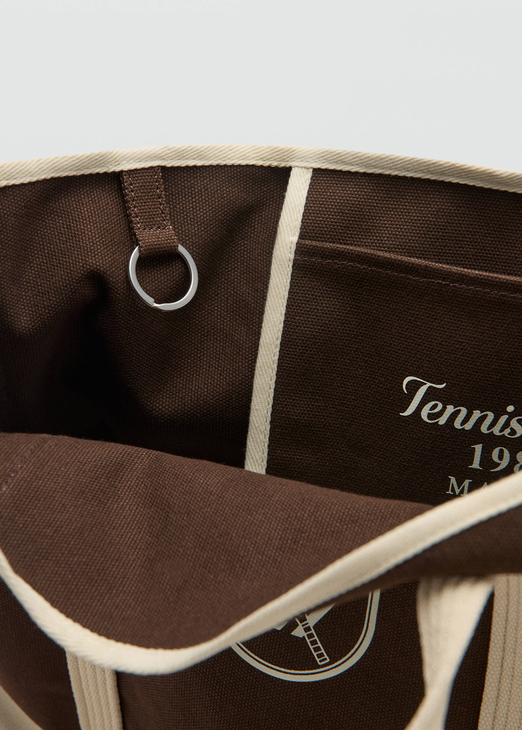 حقيبة تسوق بنص مطرز - تفاصيل المنتج 3