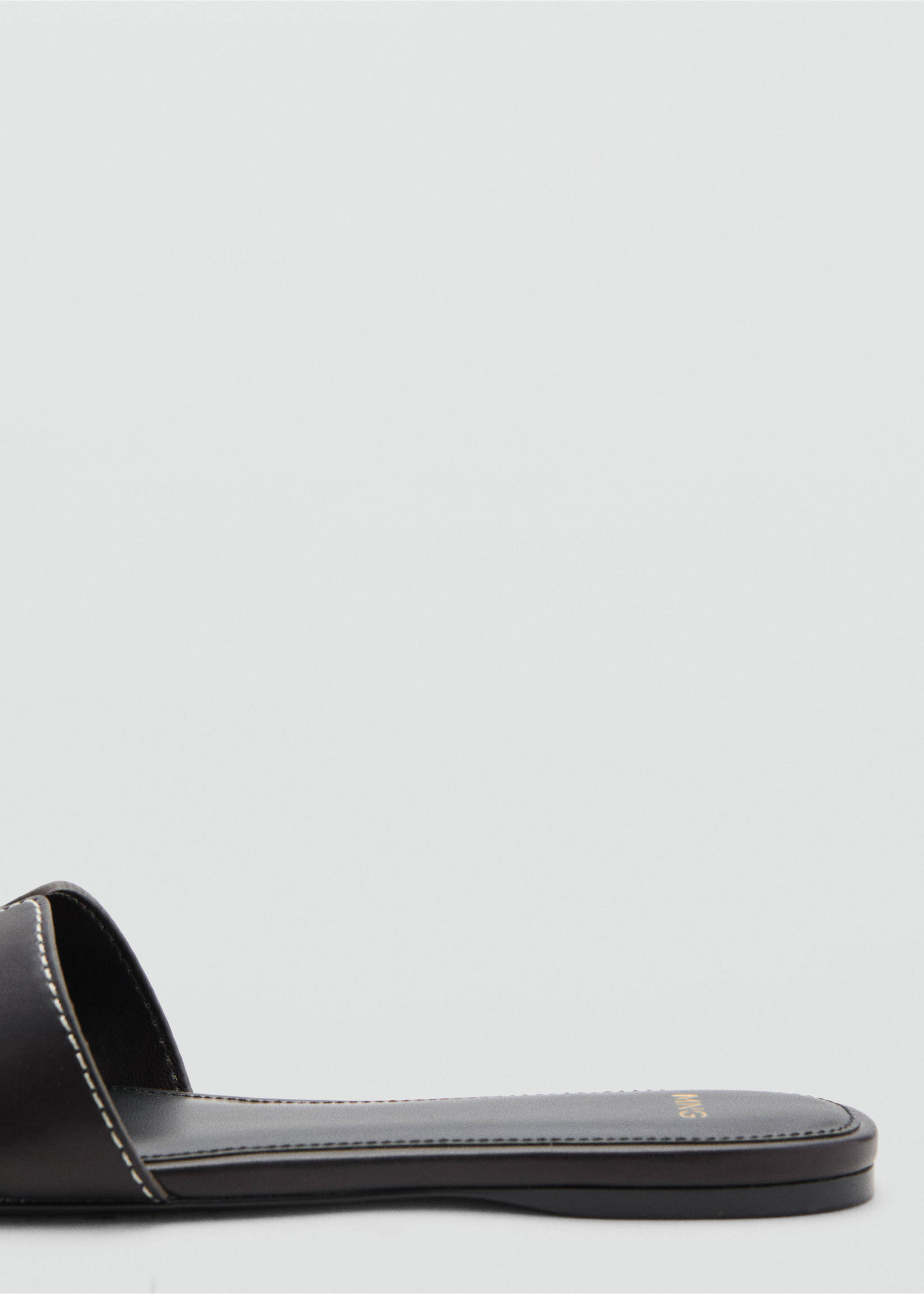 Metallic detail strap sandal - Details of the article 1, Chocolate. Ref: 27077785-00.