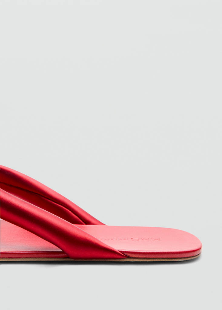 Padded sandal — Red