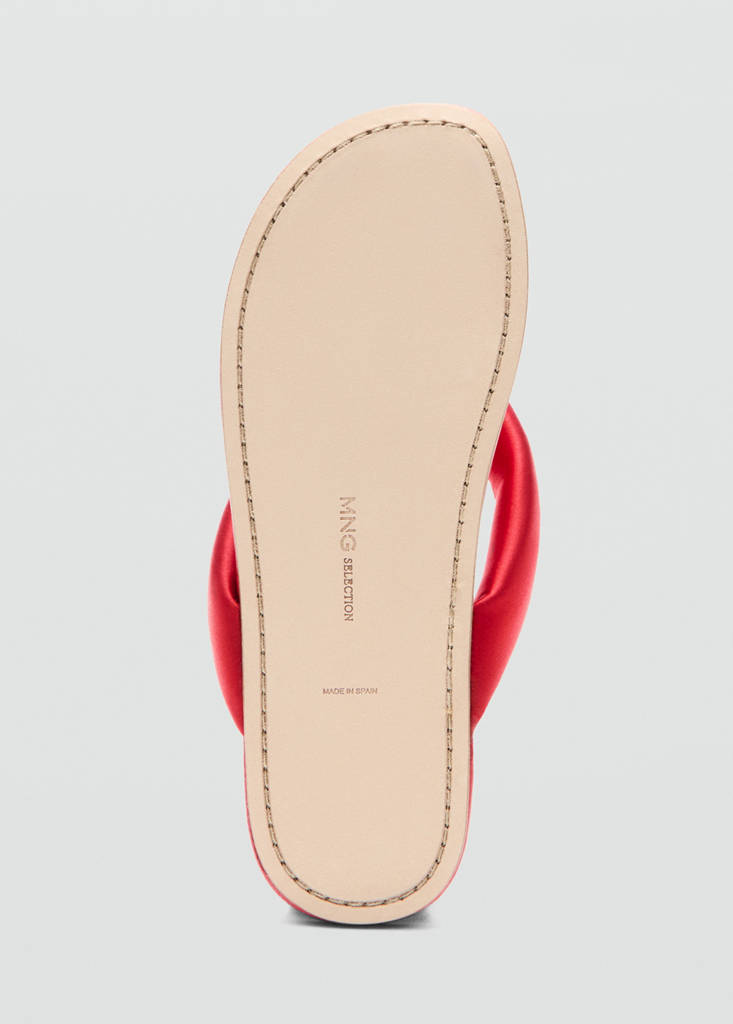 Padded sandal — Red
