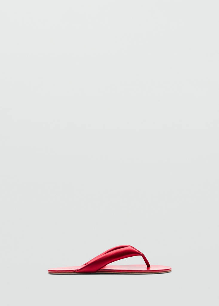 Padded sandal — Red