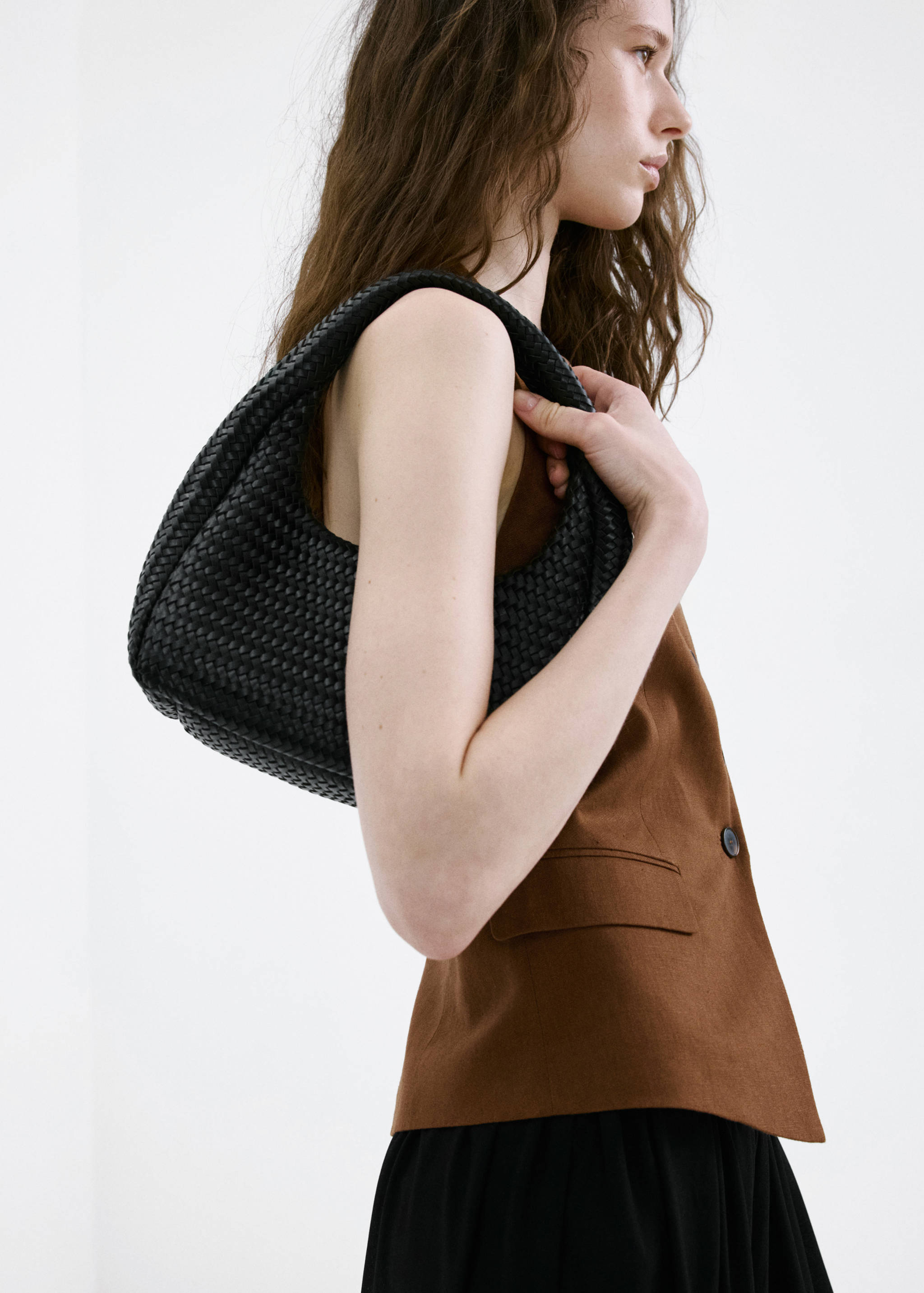 Braided shoulder bag - General plane