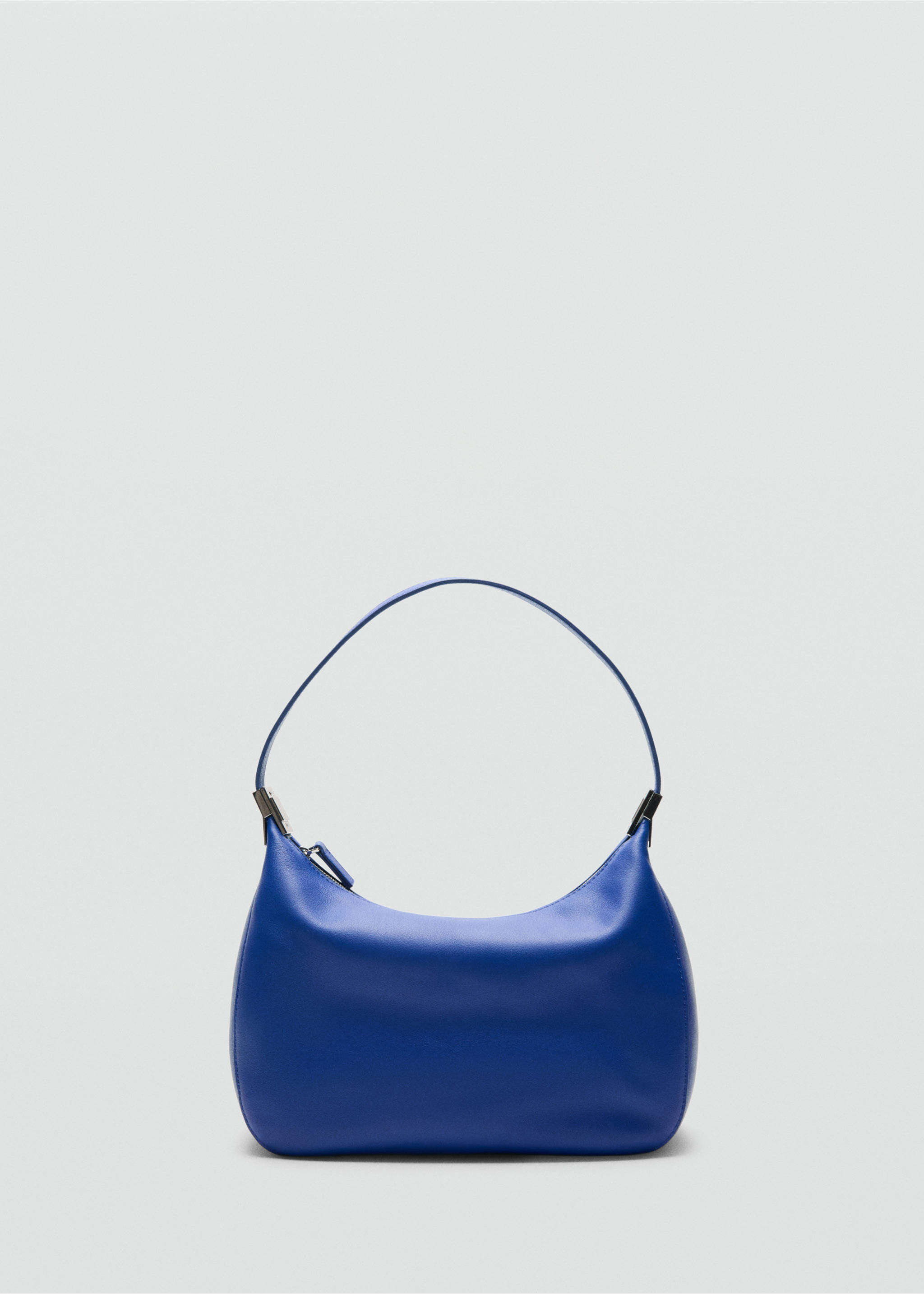 Leather drawstring bag - Details of the article 3, Vibrant blue. Ref: 27077796-00.