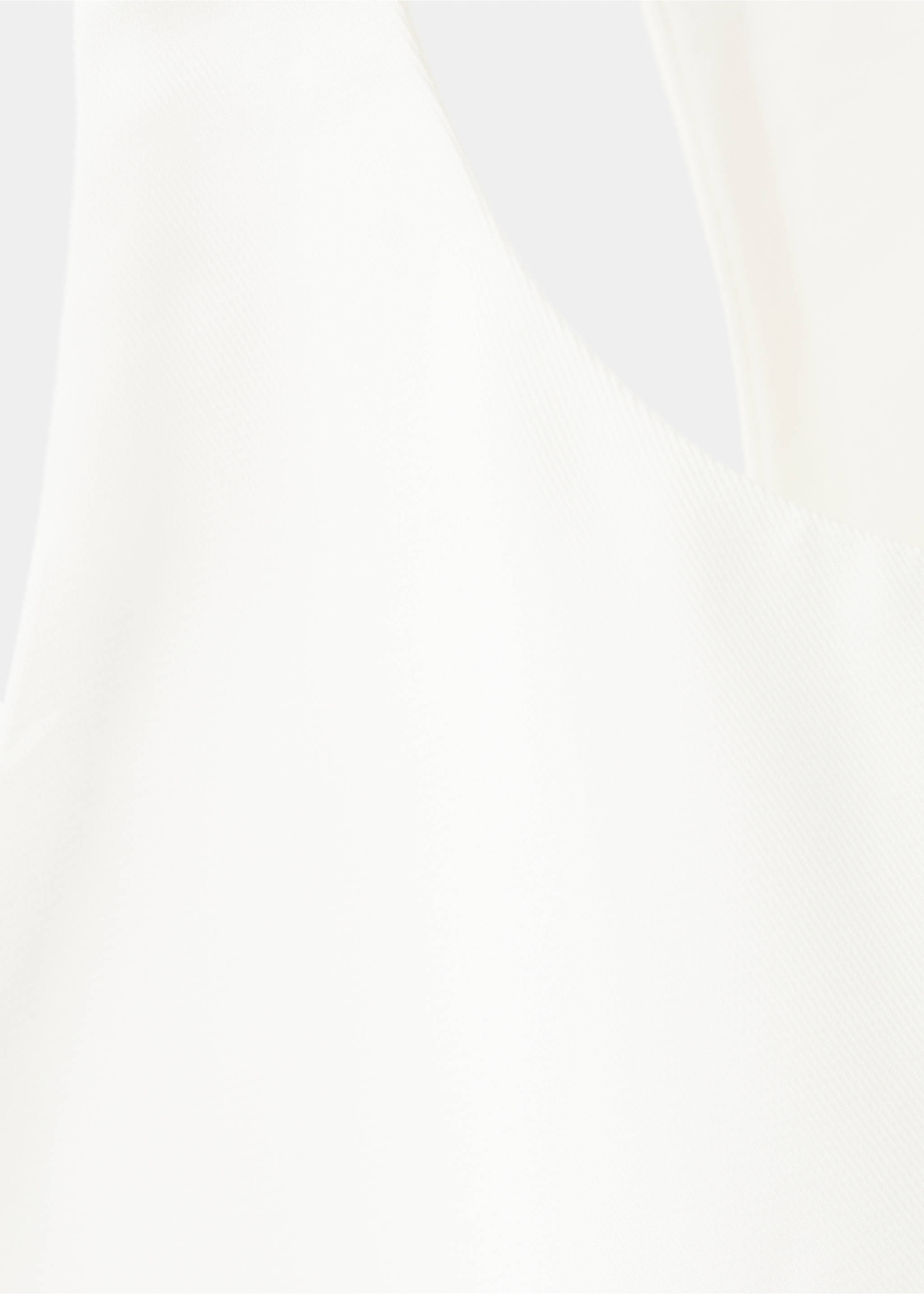 Long open-back blouse - Details of the article 8, Off White. Ref: 27077798-00.