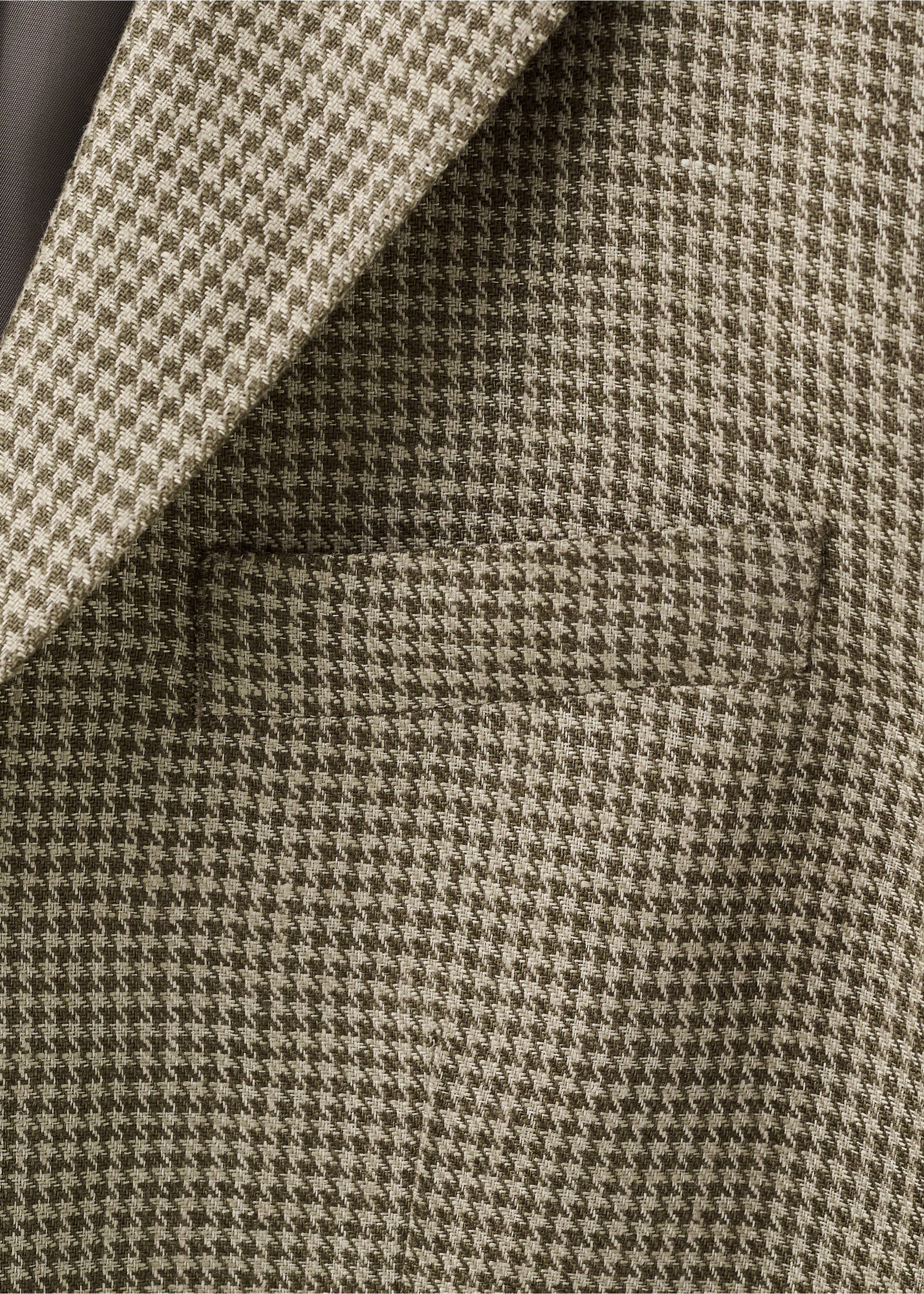 Blazer 100% linnen met opgestikte zakken - Detail van het artikel 8, Bruin. Ref: 27077891-00.