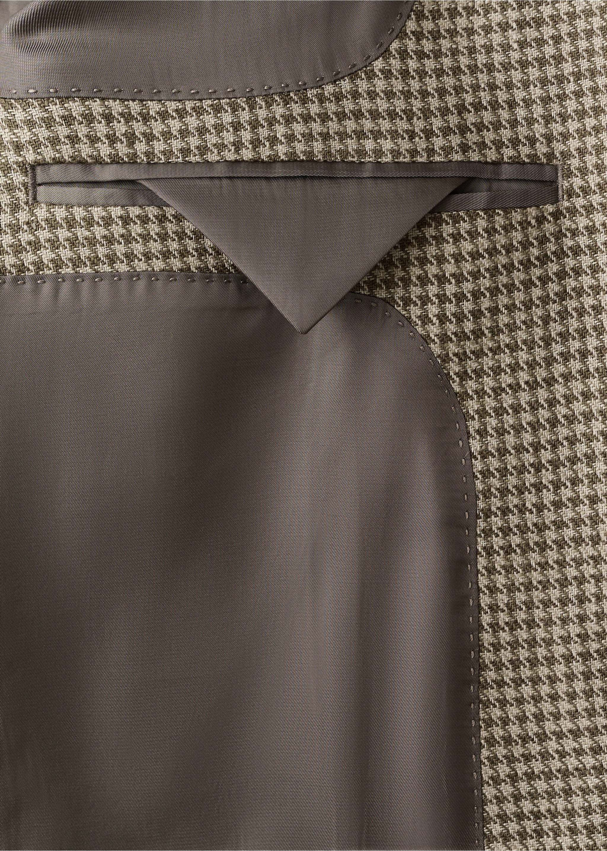 Blazer 100% linnen met opgestikte zakken - Detail van het artikel 0, Bruin. Ref: 27077891-00.