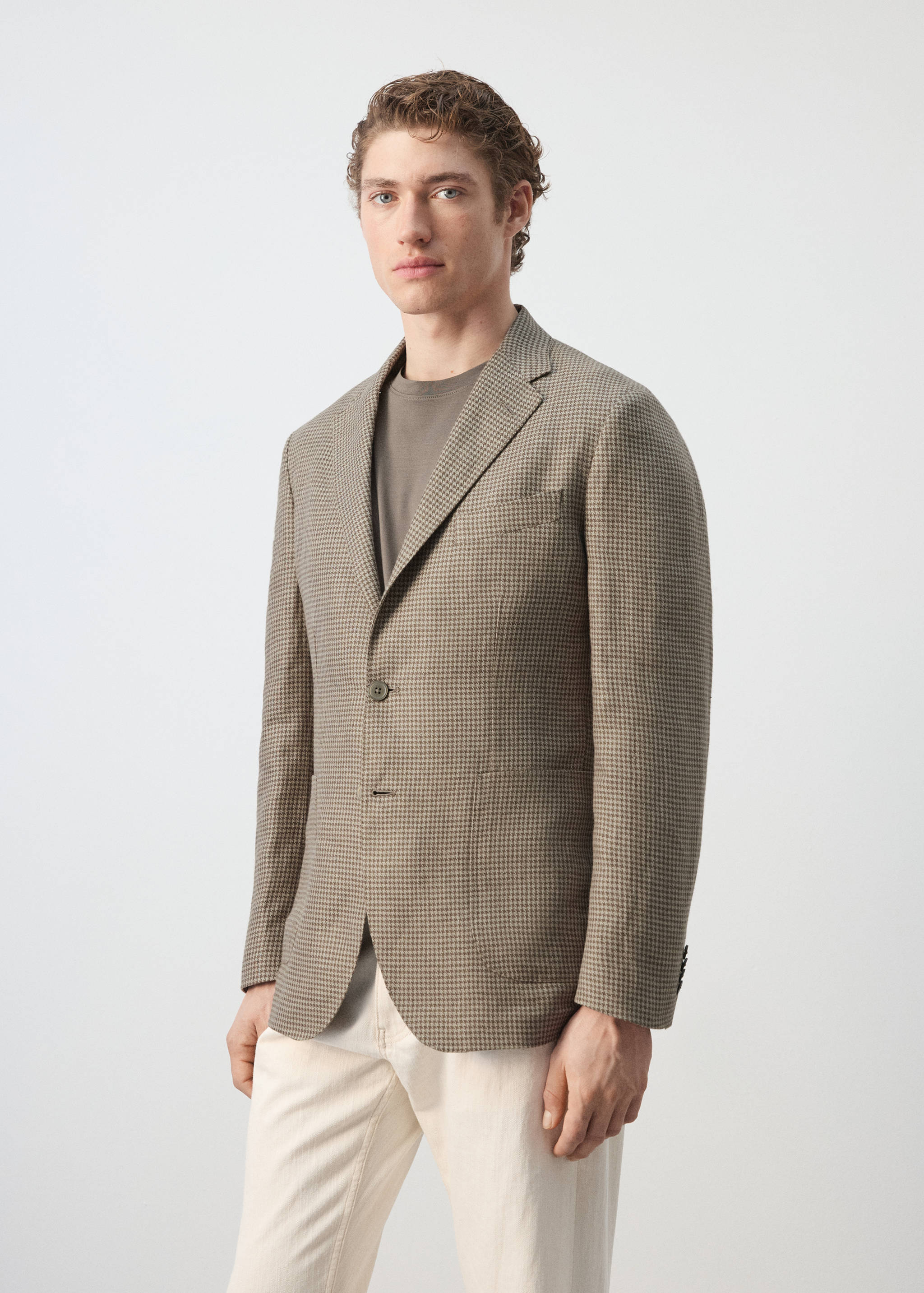 100% linen jacket with patch pockets - Details of the article 2