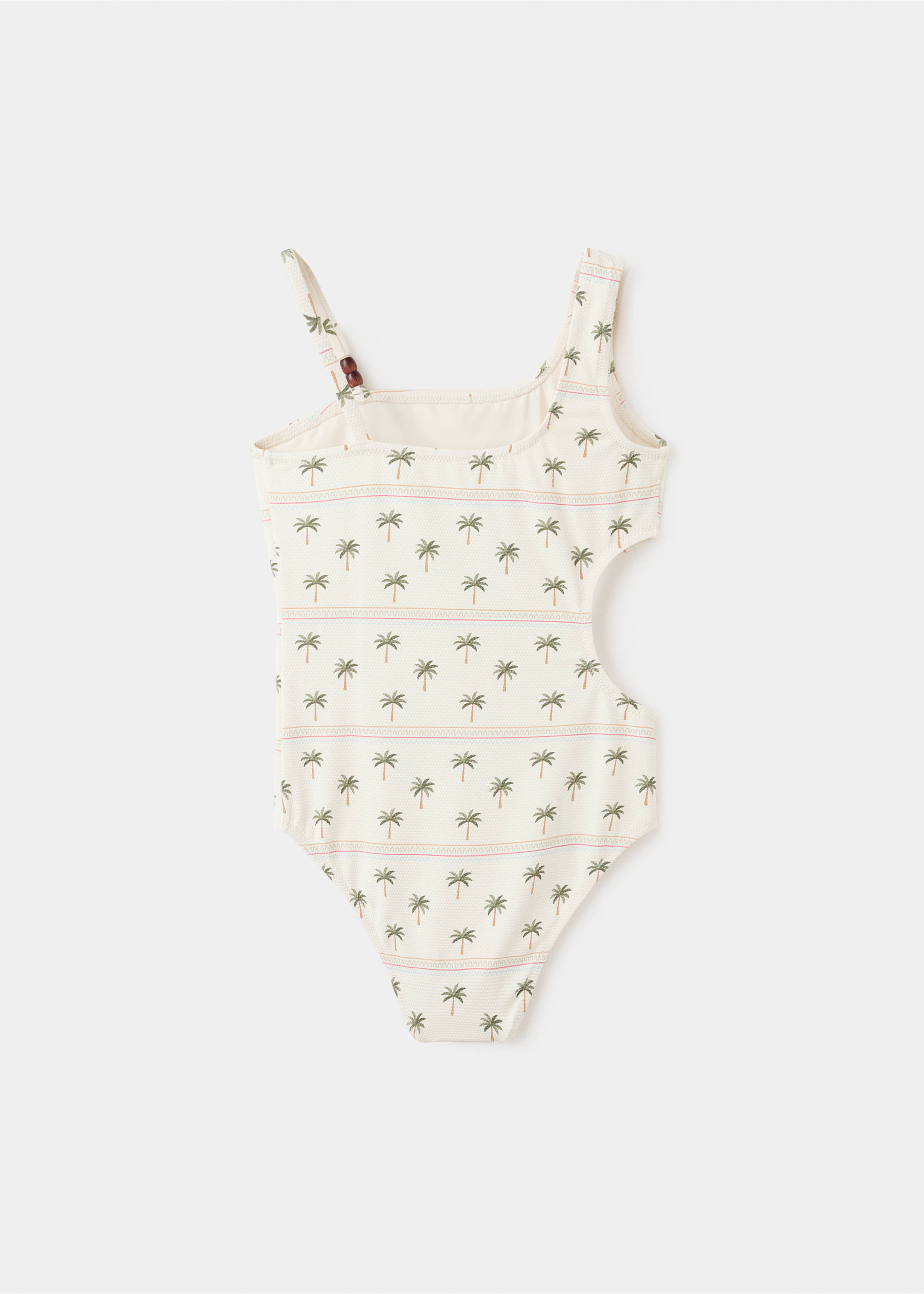 Palm trees print swimsuit trunks - Reverse of the article, White. Ref: 27077892-00.