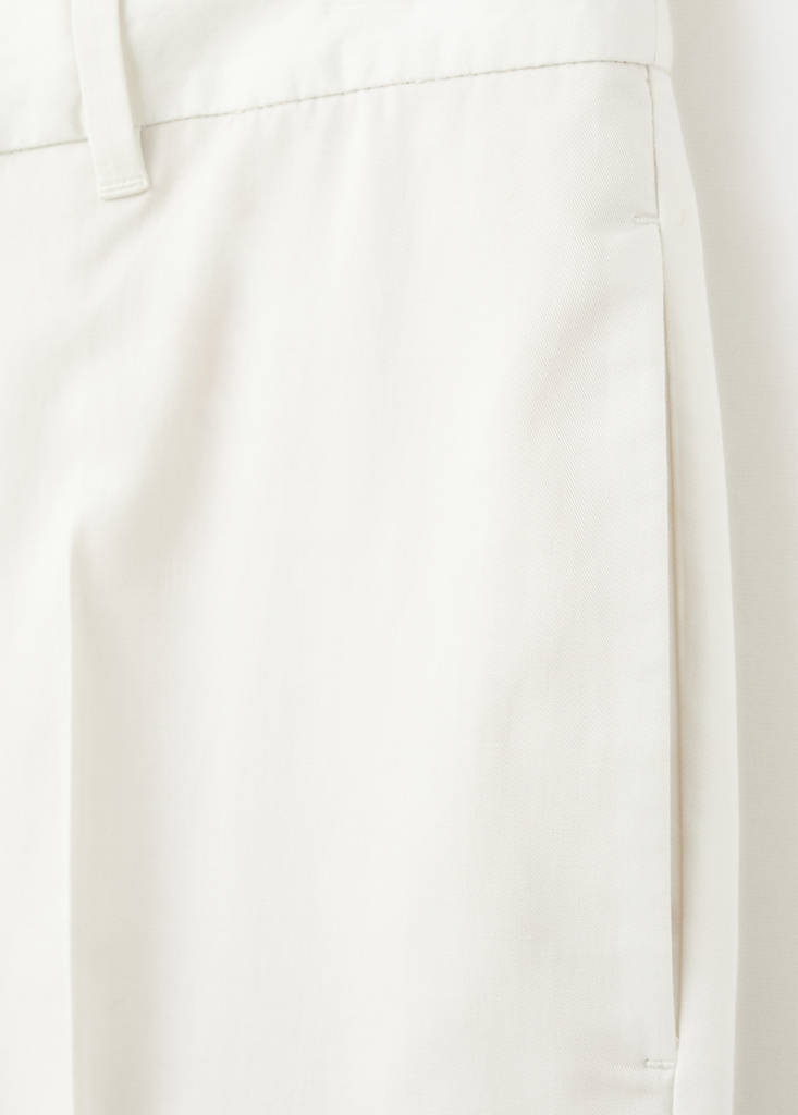 Regular-fit lyocell trousers — Off White