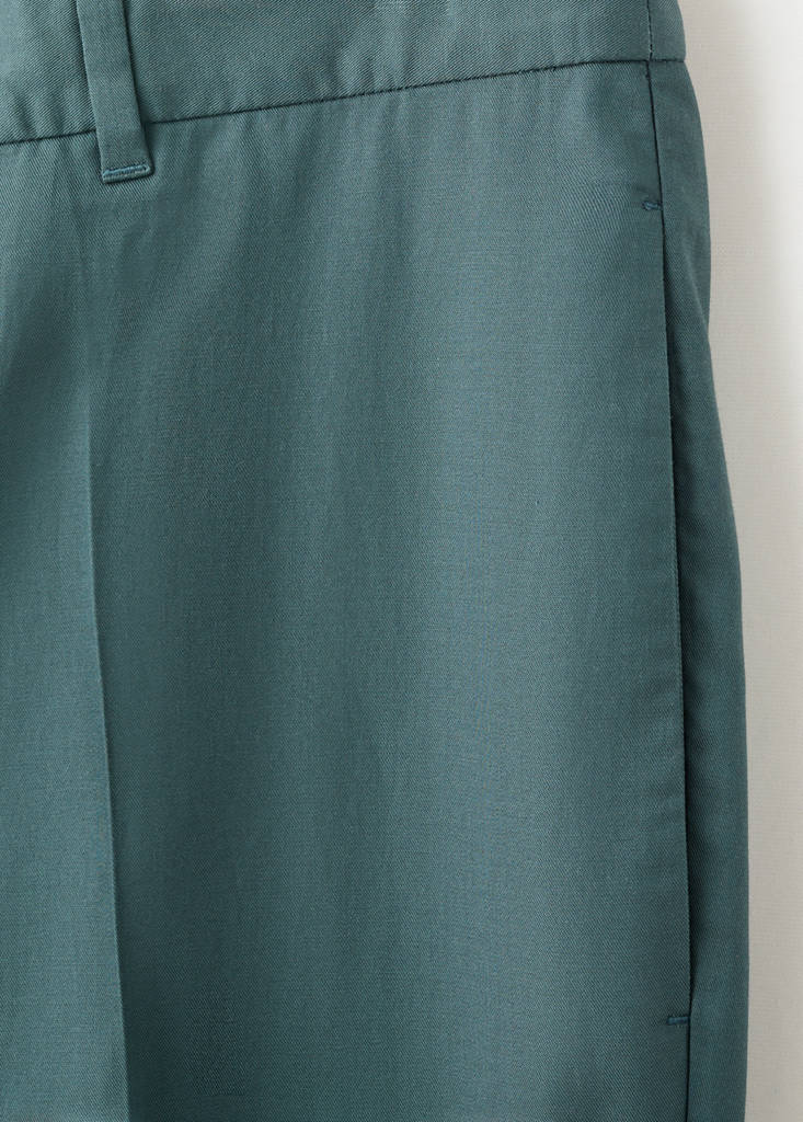Regular-fit lyocell trousers — Forest Green