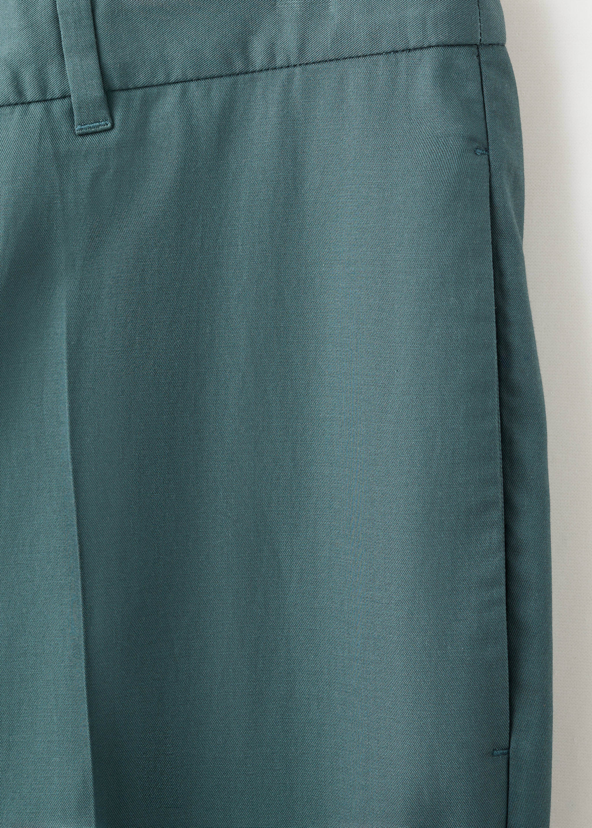 Regular-fit lyocell trousers - Details of the article 0