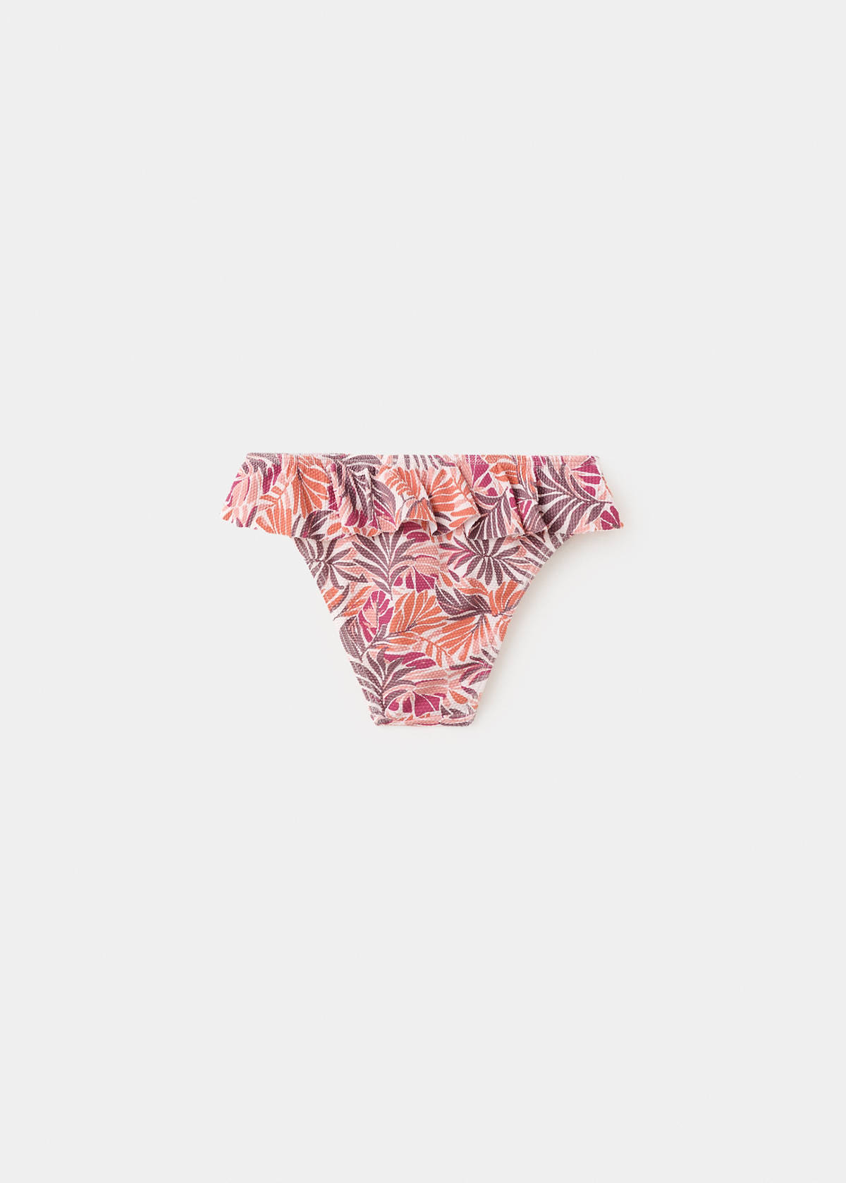 Bikini bottoms with ruffles — Orange