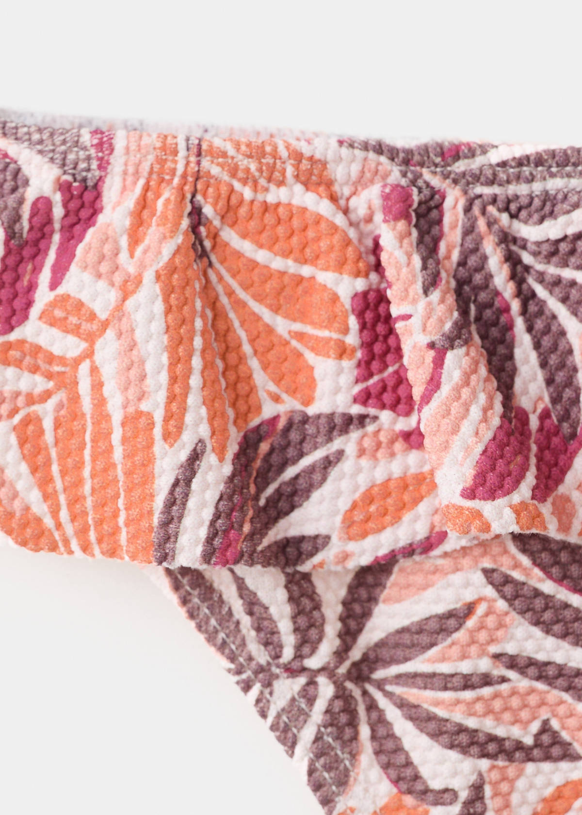 Bikini bottoms with ruffles — Orange