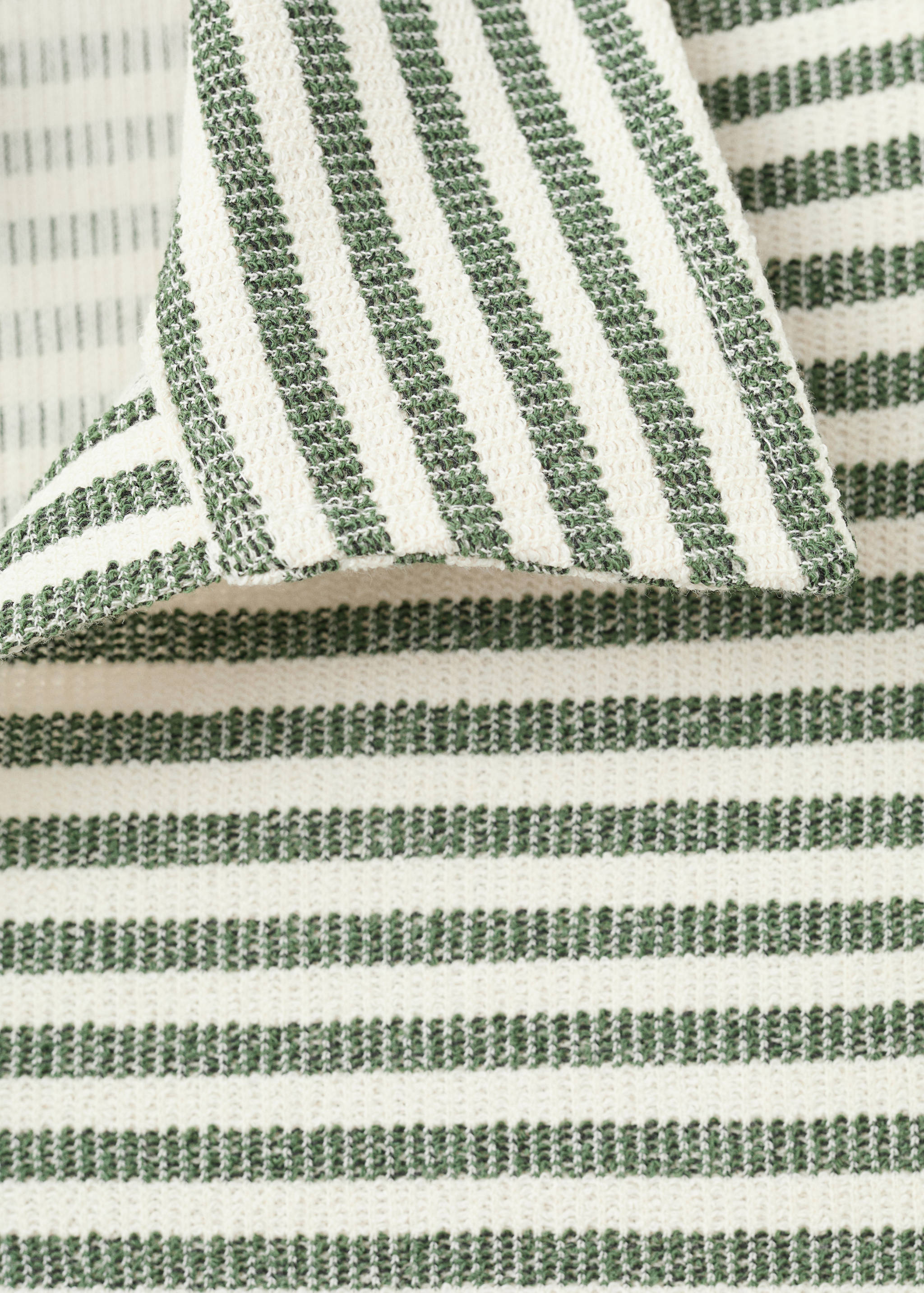Regular fit textured stripe polo - Details of the article 0