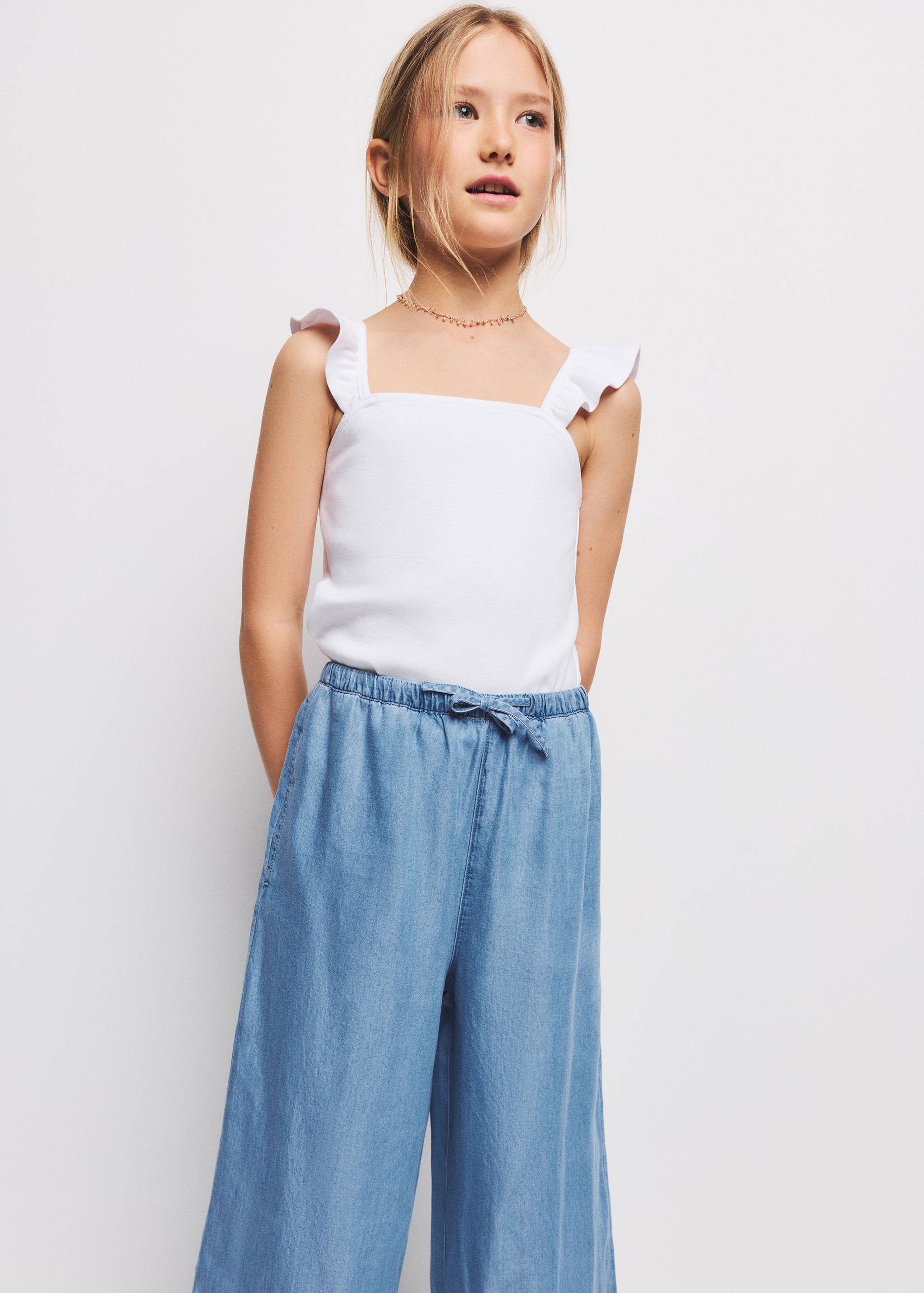 Pantalón 100% lyocell - Plano medio