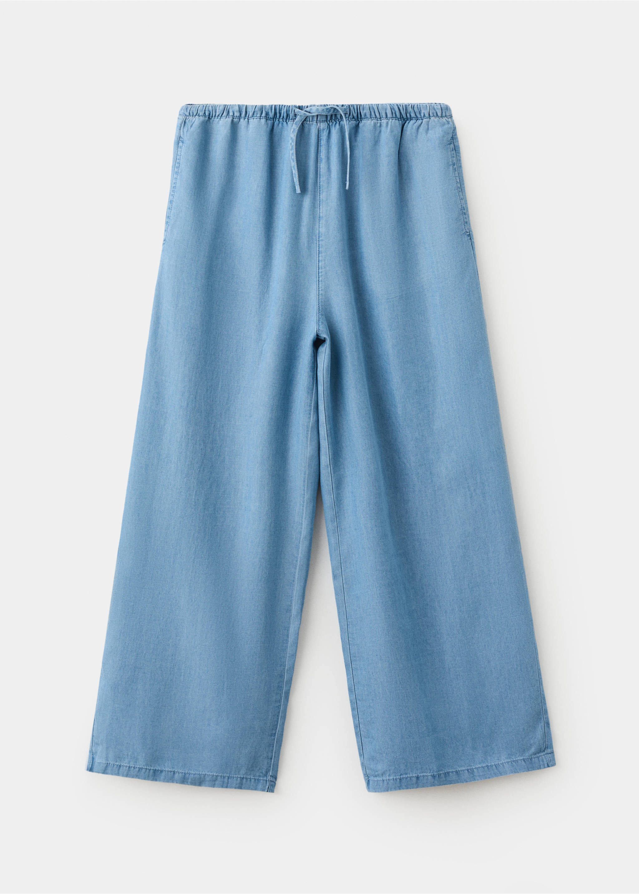 Pantalon 100 % Lyocell - Article sans modèle, Bleu moyen. Ref: 27077904-00.