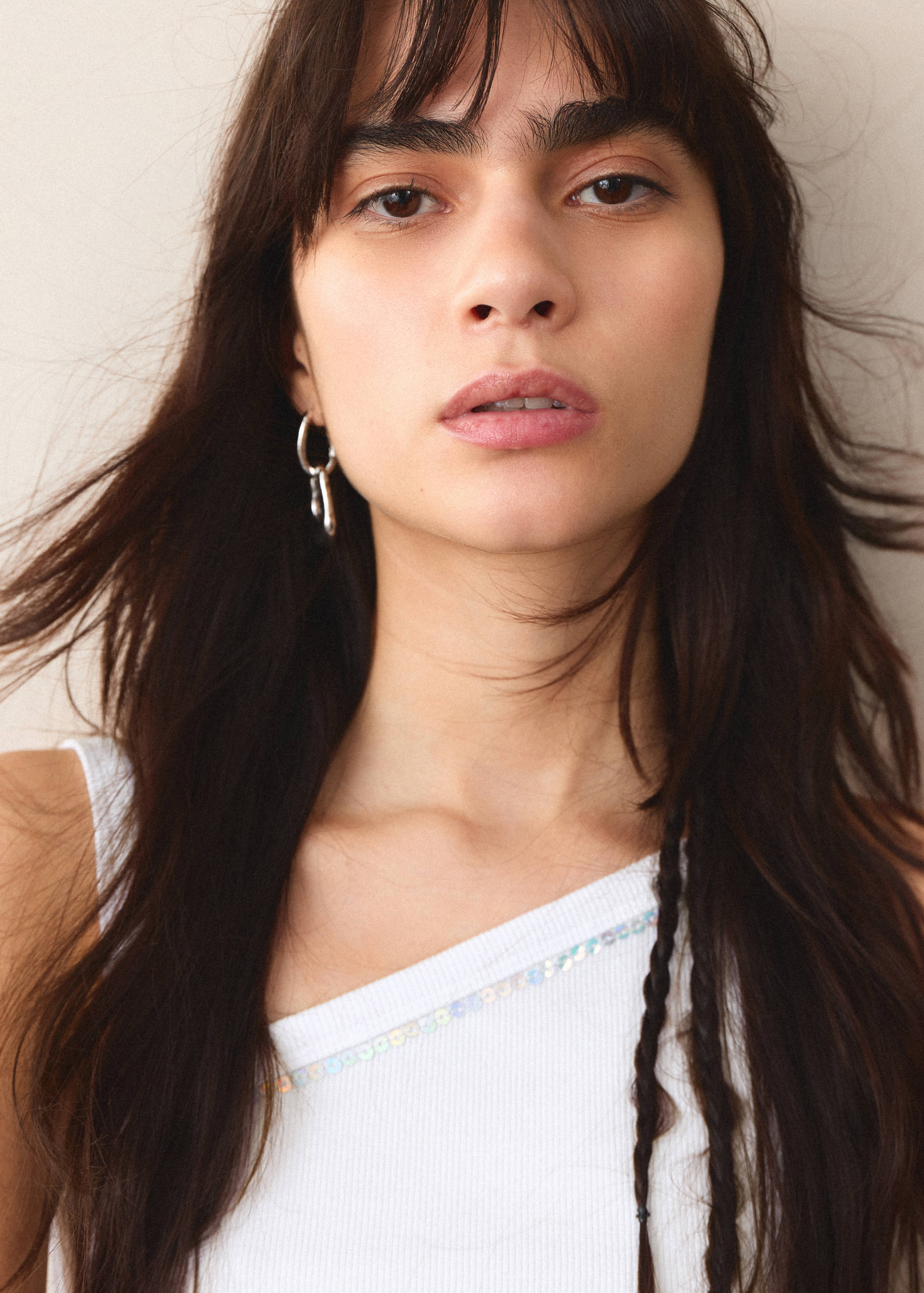 بلوزة قطنية غير متناسقة - تفاصيل المنتج 1