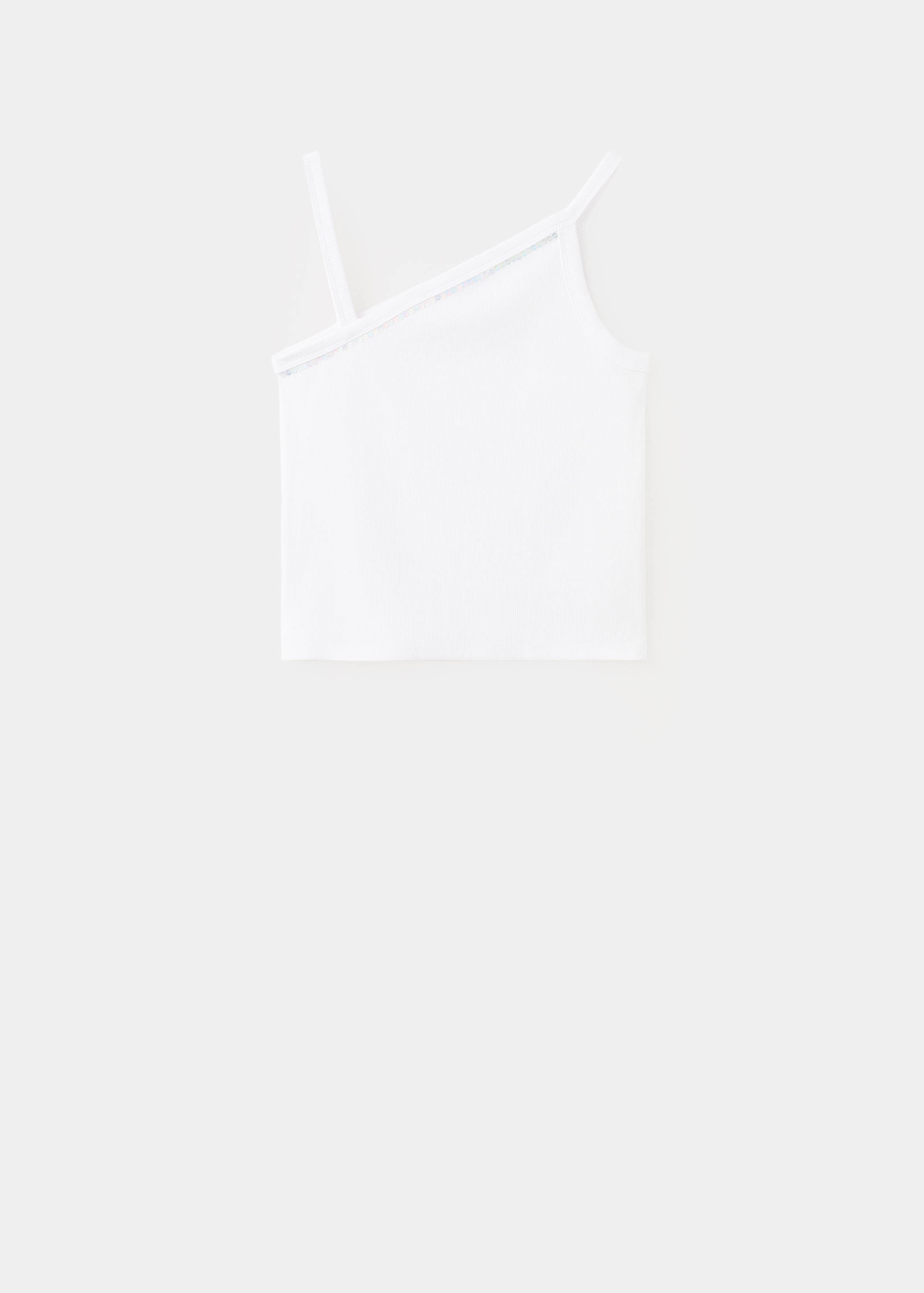 بلوزة قطنية غير متناسقة - منتج دون نموذج