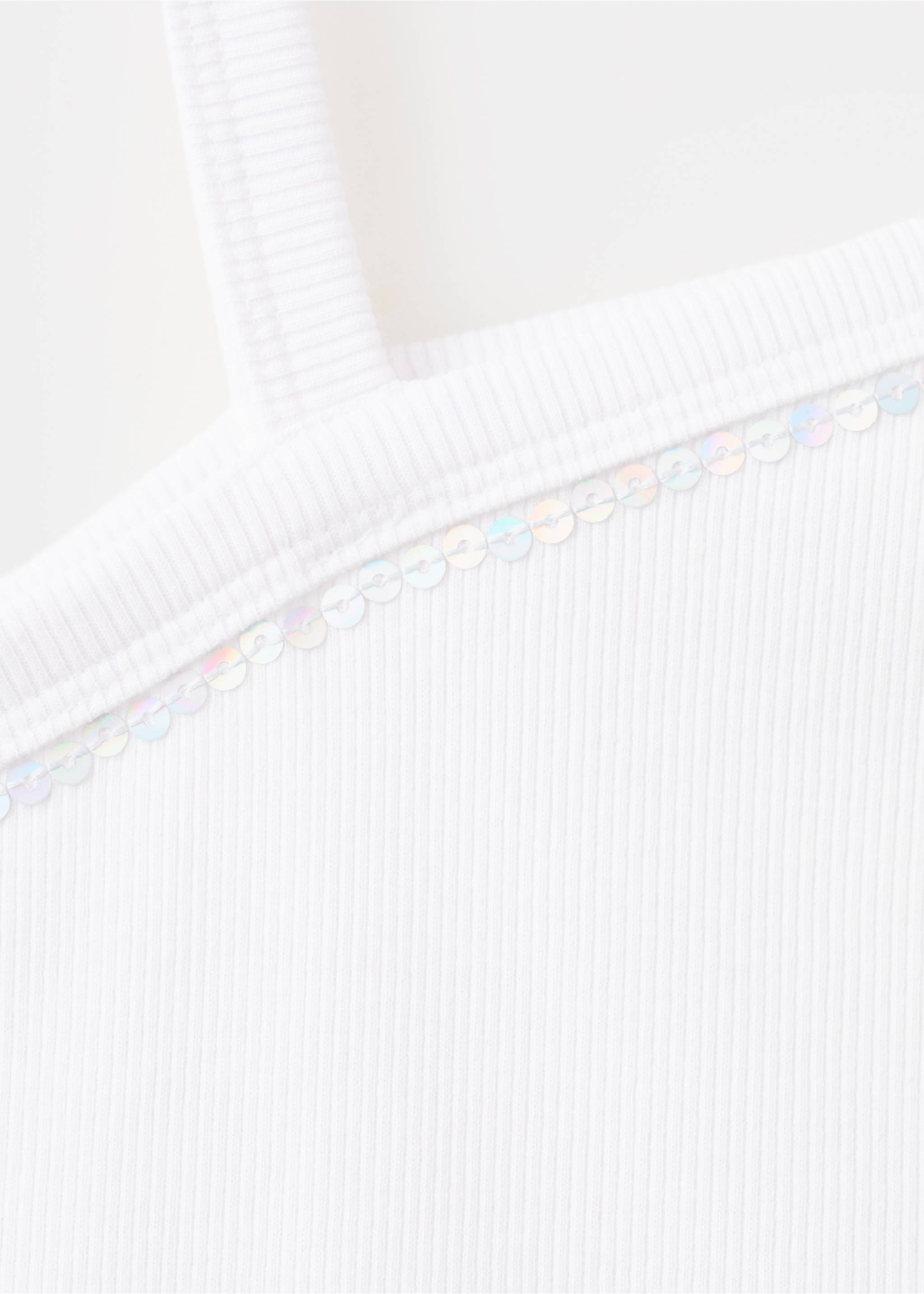 Top asimmetrico cotone - Dettaglio dell'articolo 0, Bianco sporco. Ref: 27077905-00.