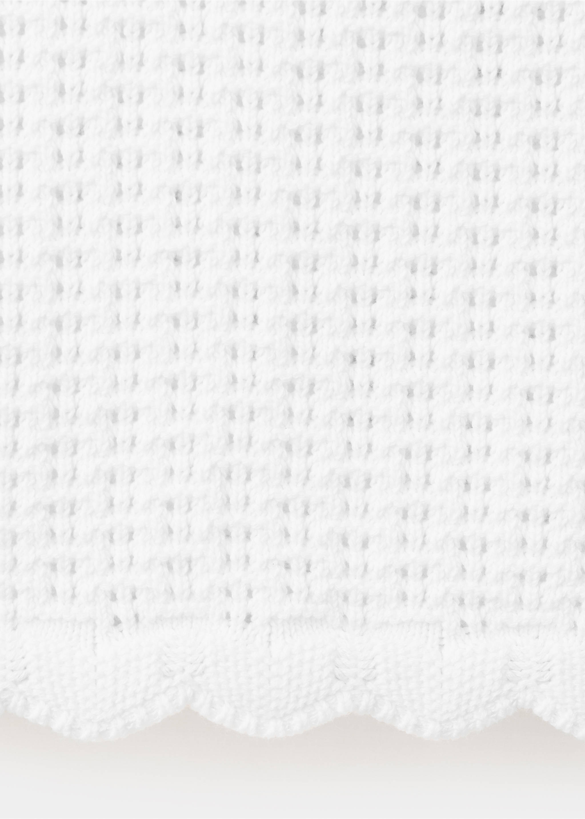 Knitted ribbed sweater - Details of the article 0, White. Ref: 27077907-00.