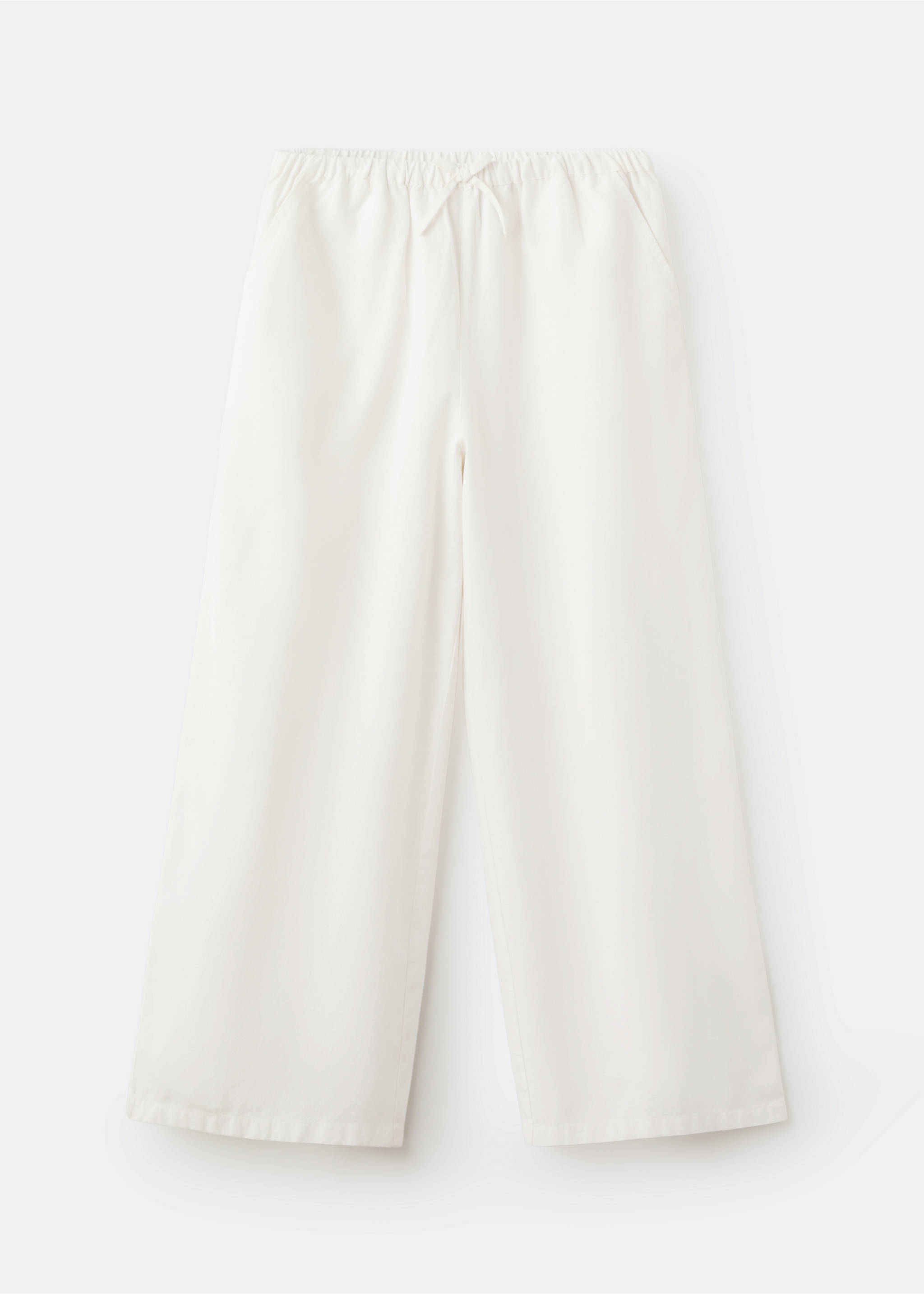 Pantalon droit fluide - Article sans modèle, Blanc. Ref: 27077908-00.