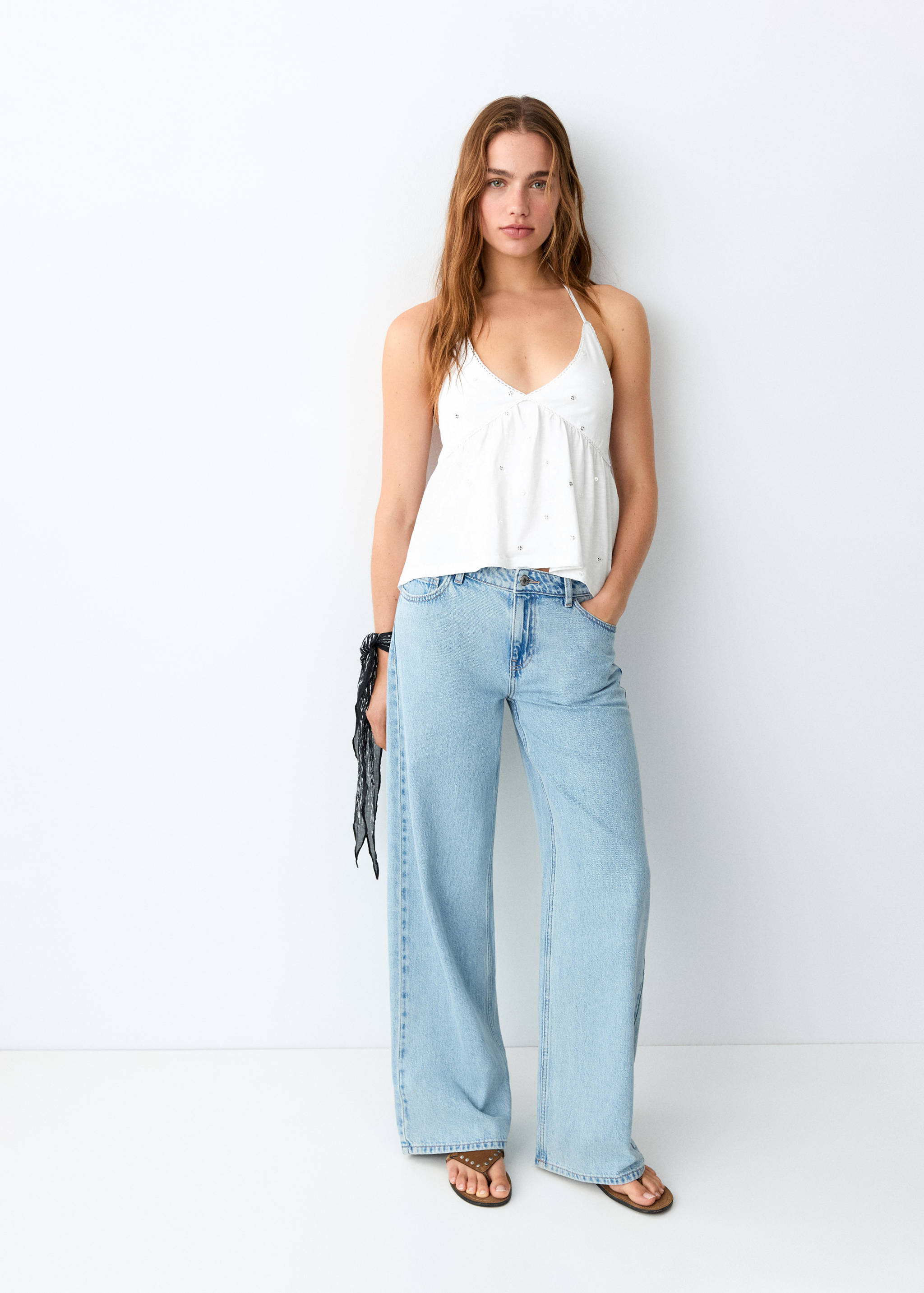 코튼 스트랩 탑 - 일반 평면도