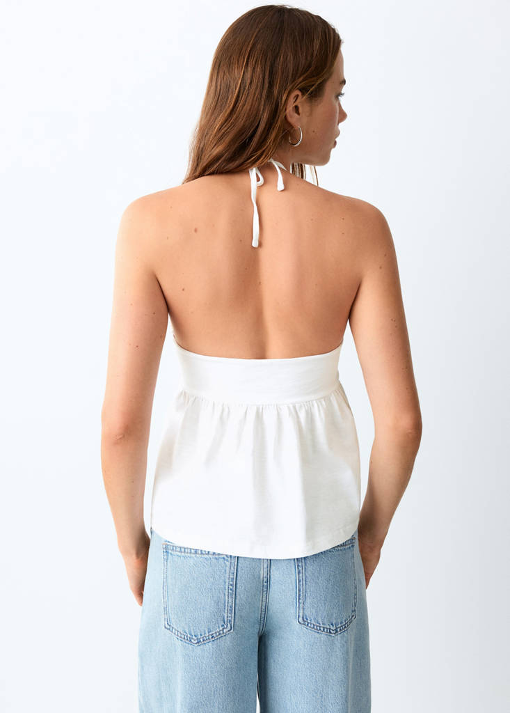 Open-back top — Off White