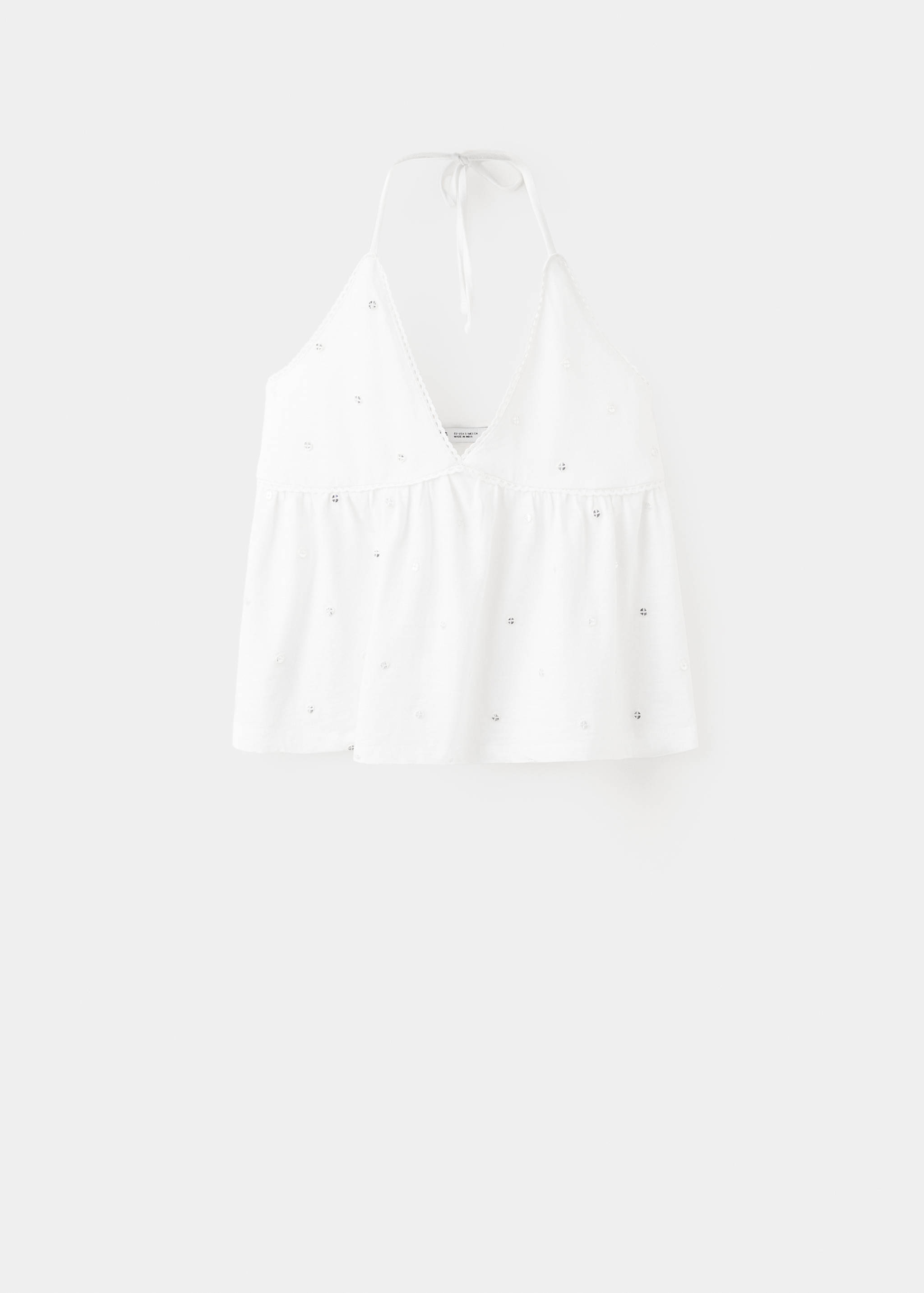 코튼 스트랩 탑 - 모델 없는 상품