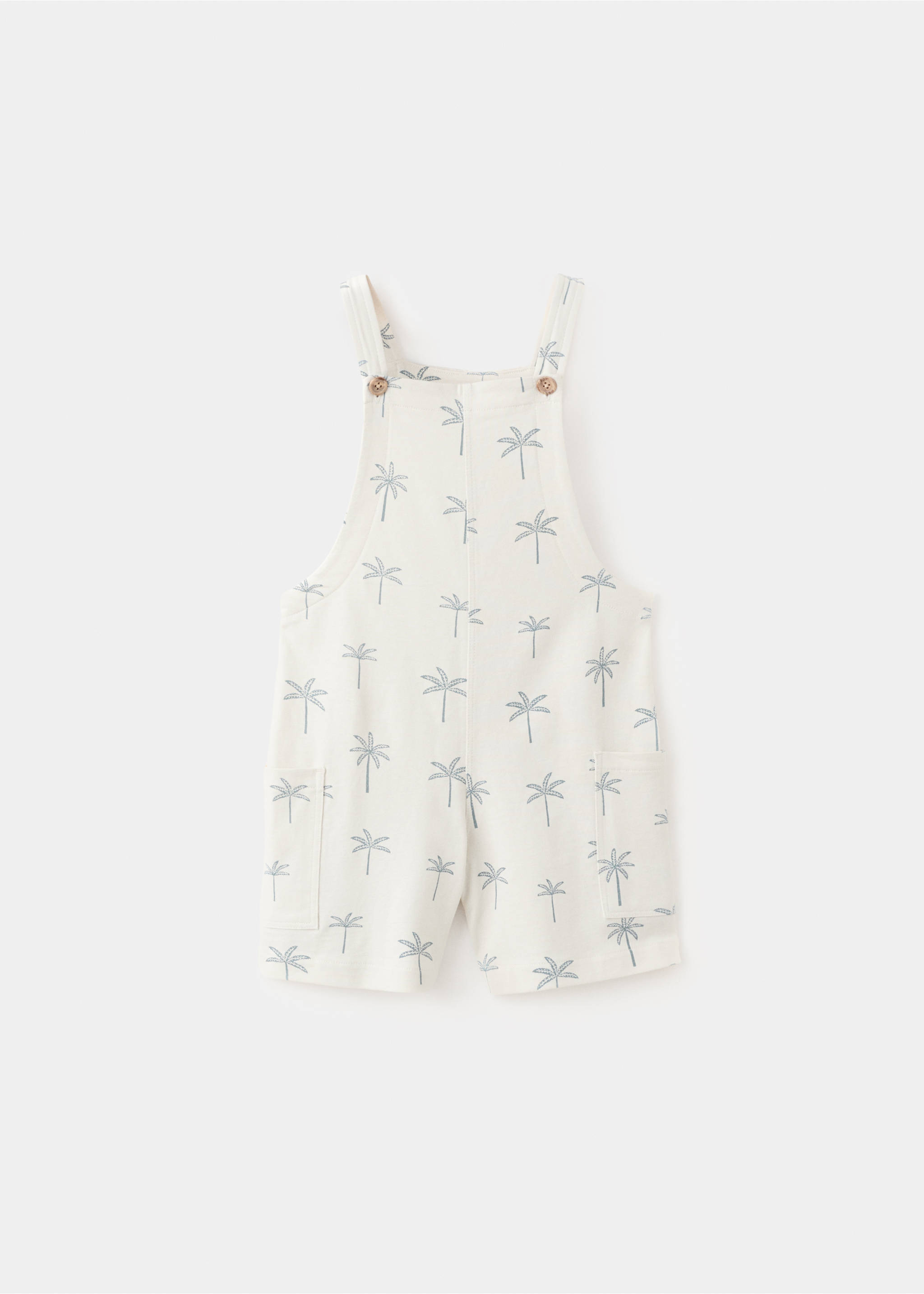 Cotton dungarees - Article without model, Ice Grey. Ref: 27077912-00.