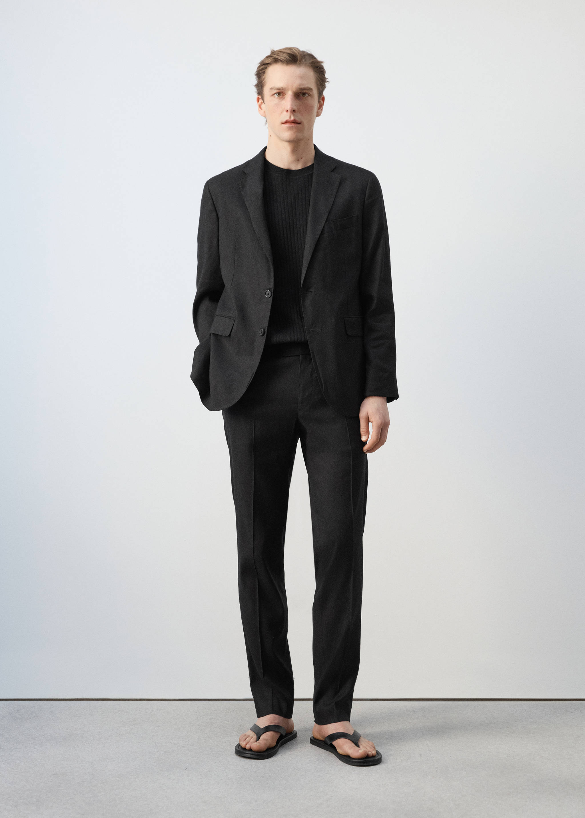 Camiseta punto canalé - Plano general