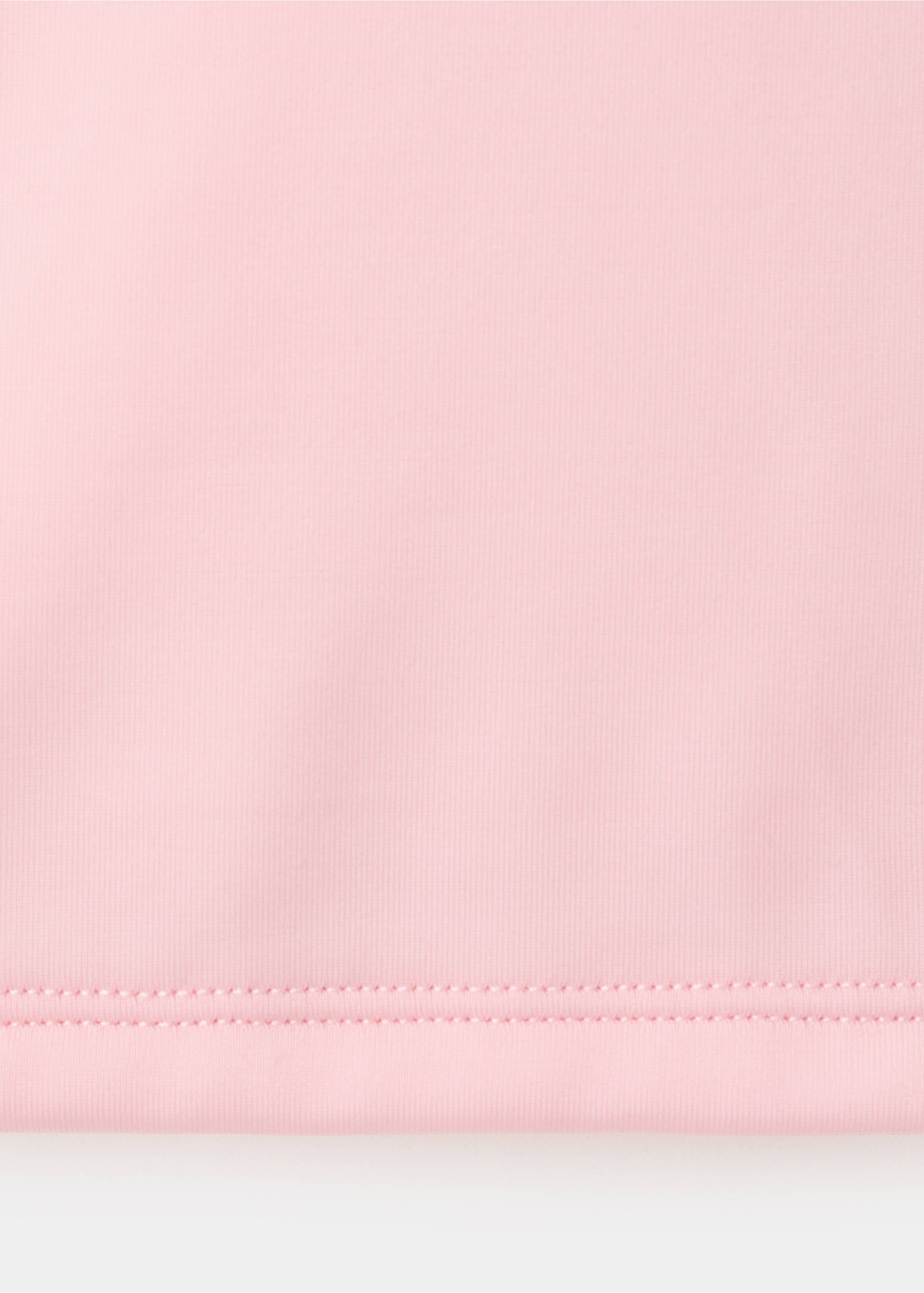 Neoprene-effect T-shirt - Details of the article 0, Pink. Ref: 27077914-00.