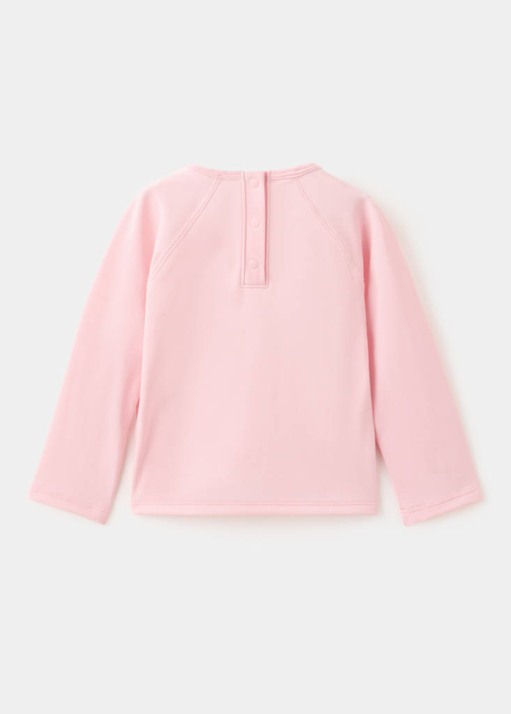 Neoprene-effect T-shirt — Pink