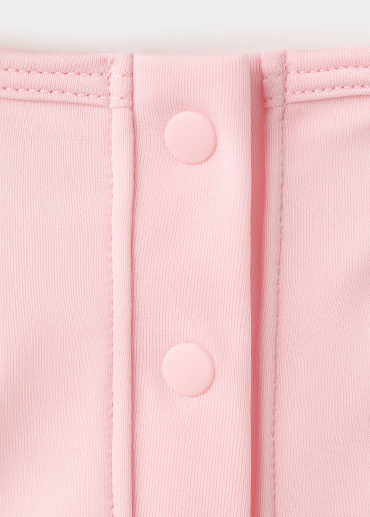 Neoprene-effect T-shirt — Pink