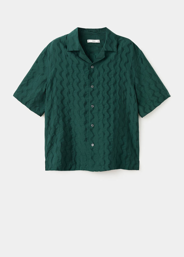 Regular-fit lyocell shirt — Emerald Green