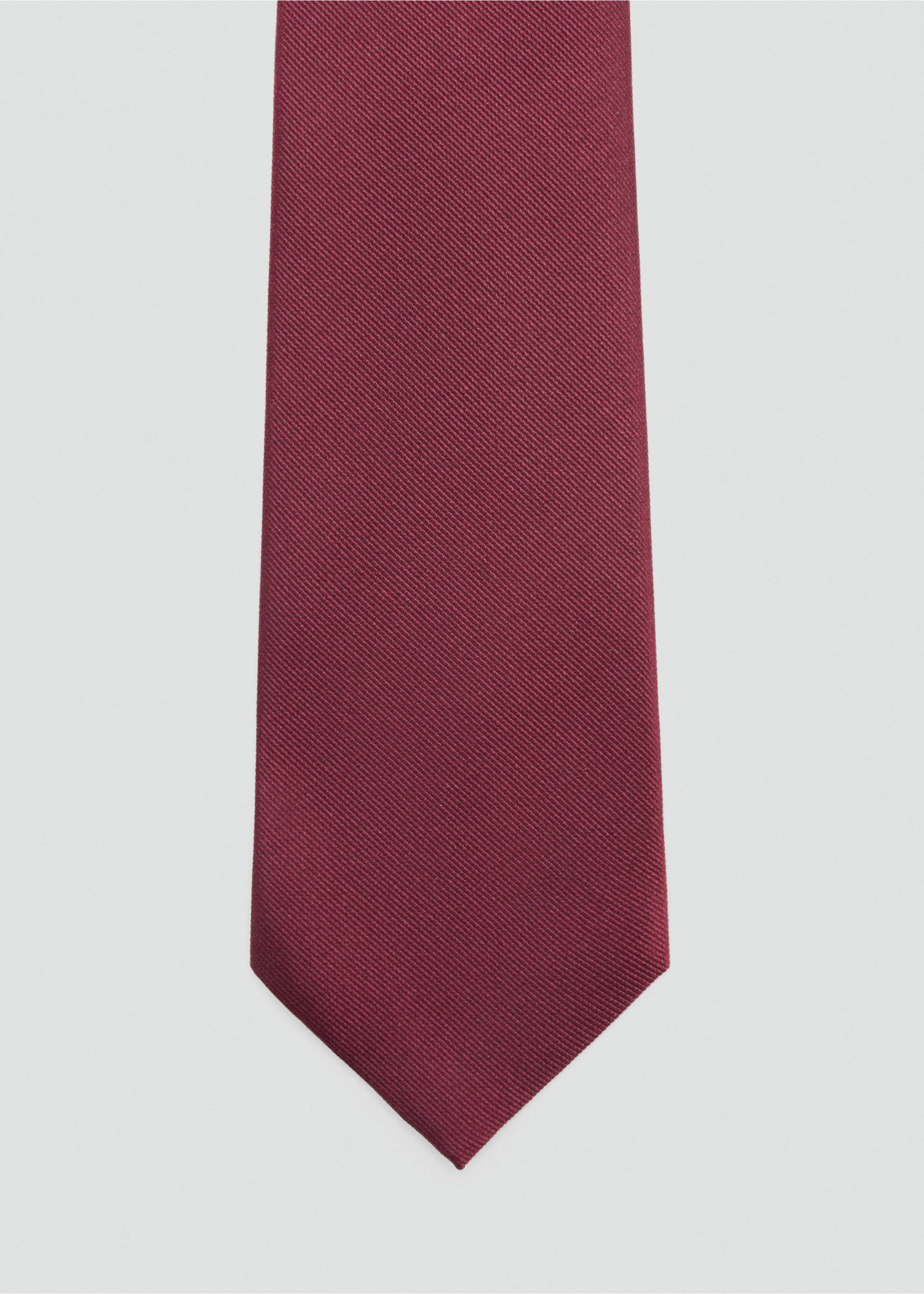 100% silk tie - Details of the article 1, Maroon. Ref: 27077917-00.