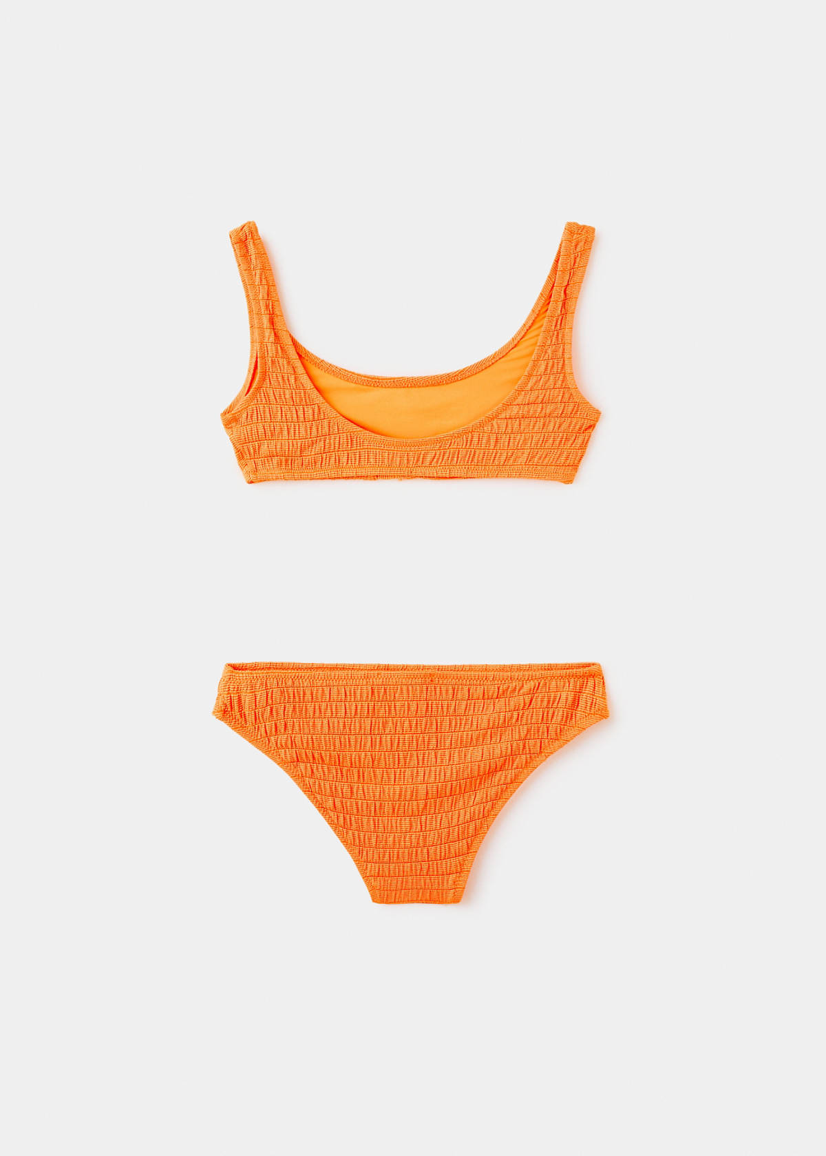 Textured bikini — Orange