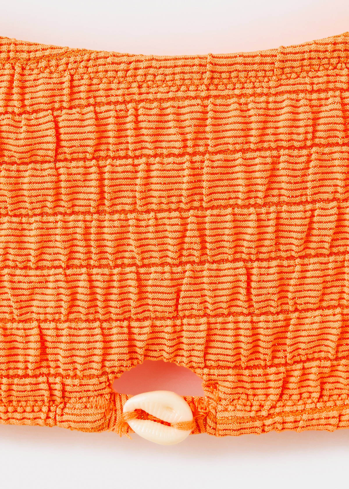Textured bikini — Orange