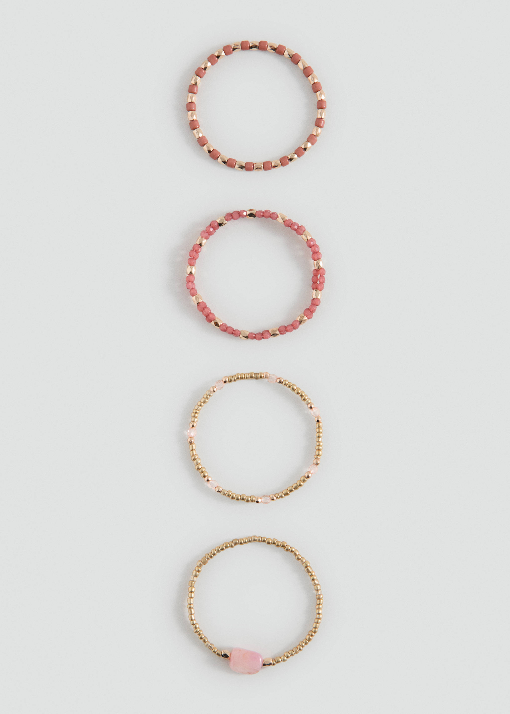 Pack 4 pulseras combinadas - Plano medio