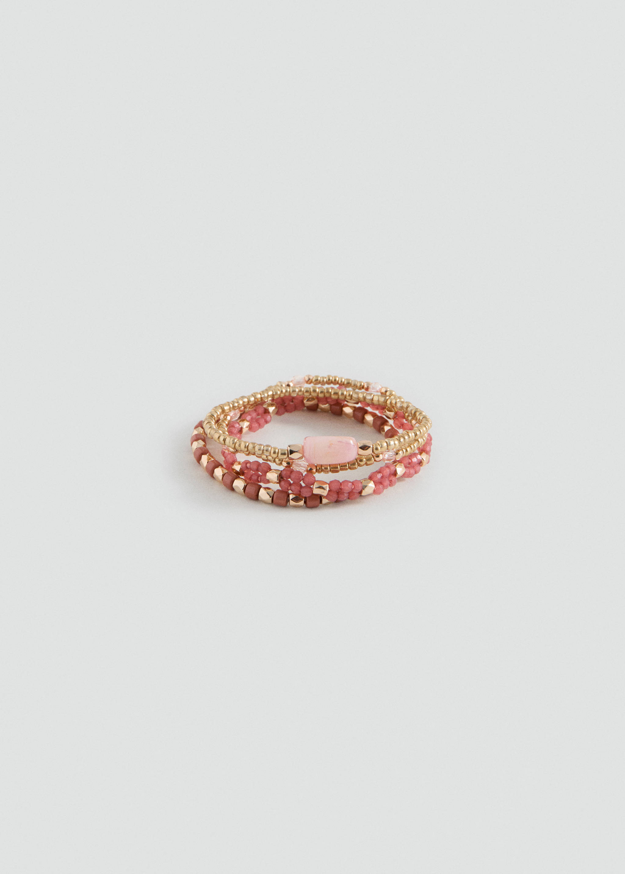 Lot 4 bracelets résine combinés - Article sans modèle